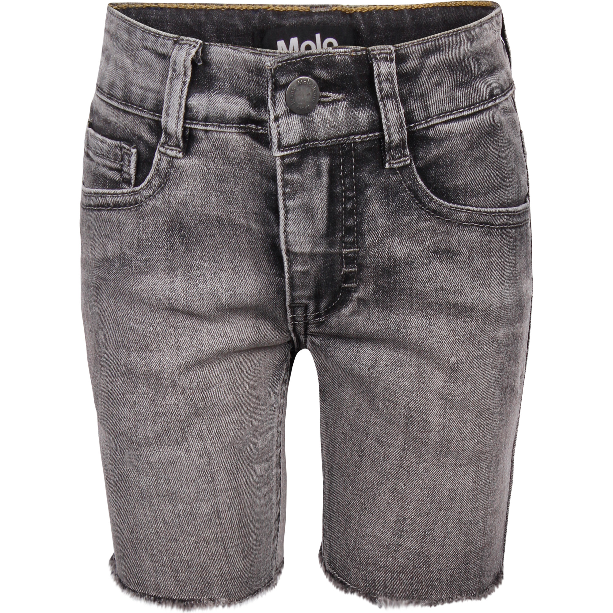 boys grey denim shorts