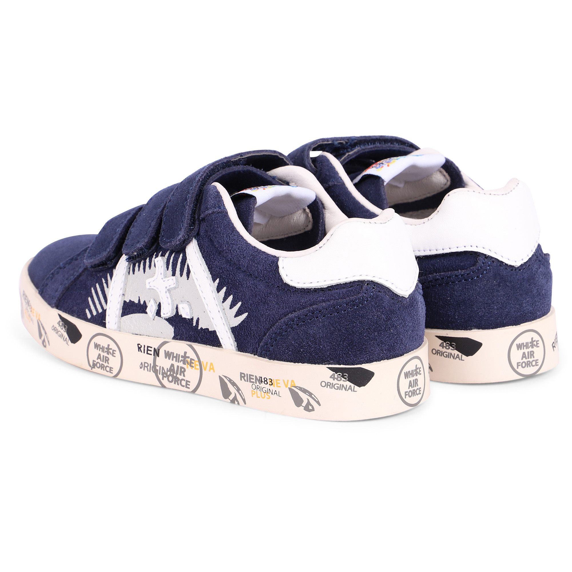 Will be Premiata Suede Logo Sneakers in Navy Blue ...