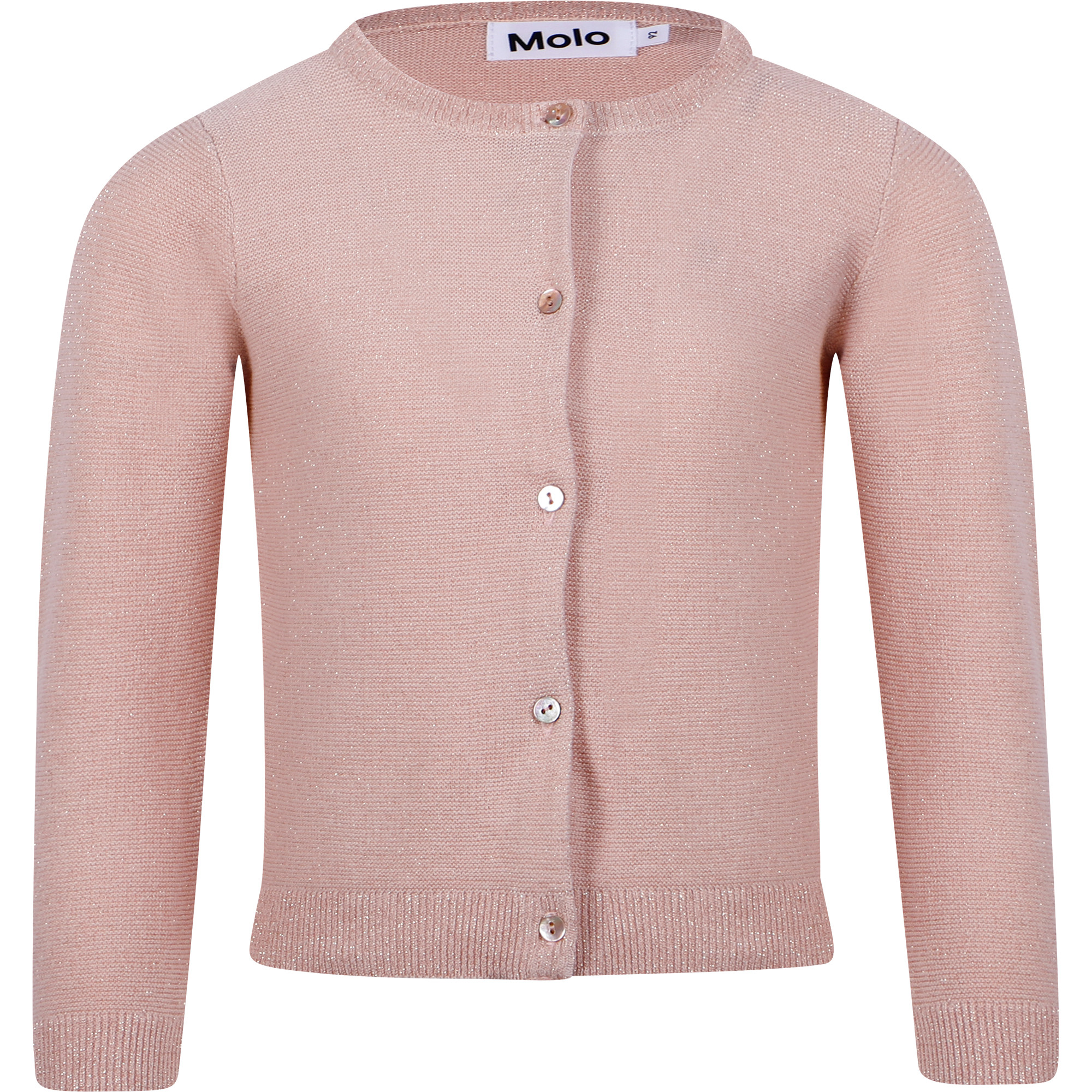 Molo Glitter Cardigan in Rose Pink
