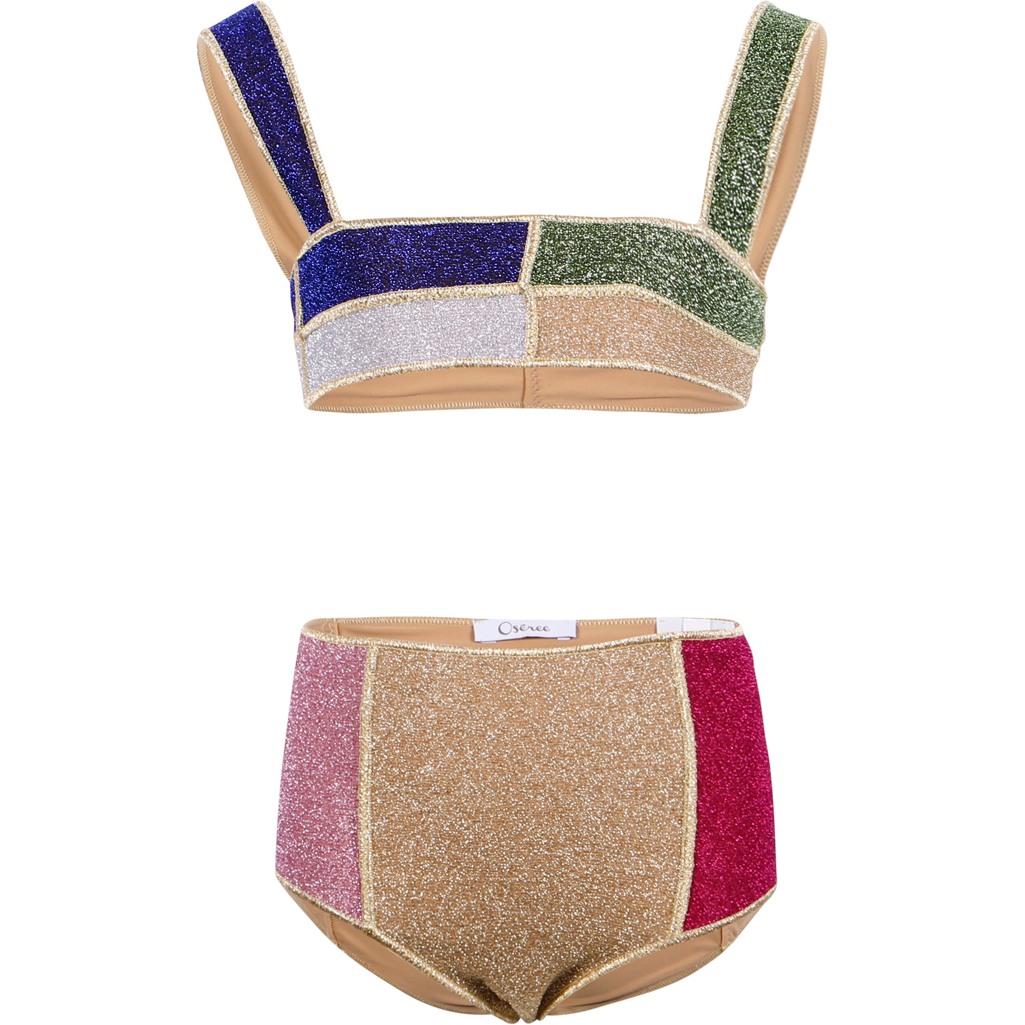 Oseree Glittering Multicolored Bikini