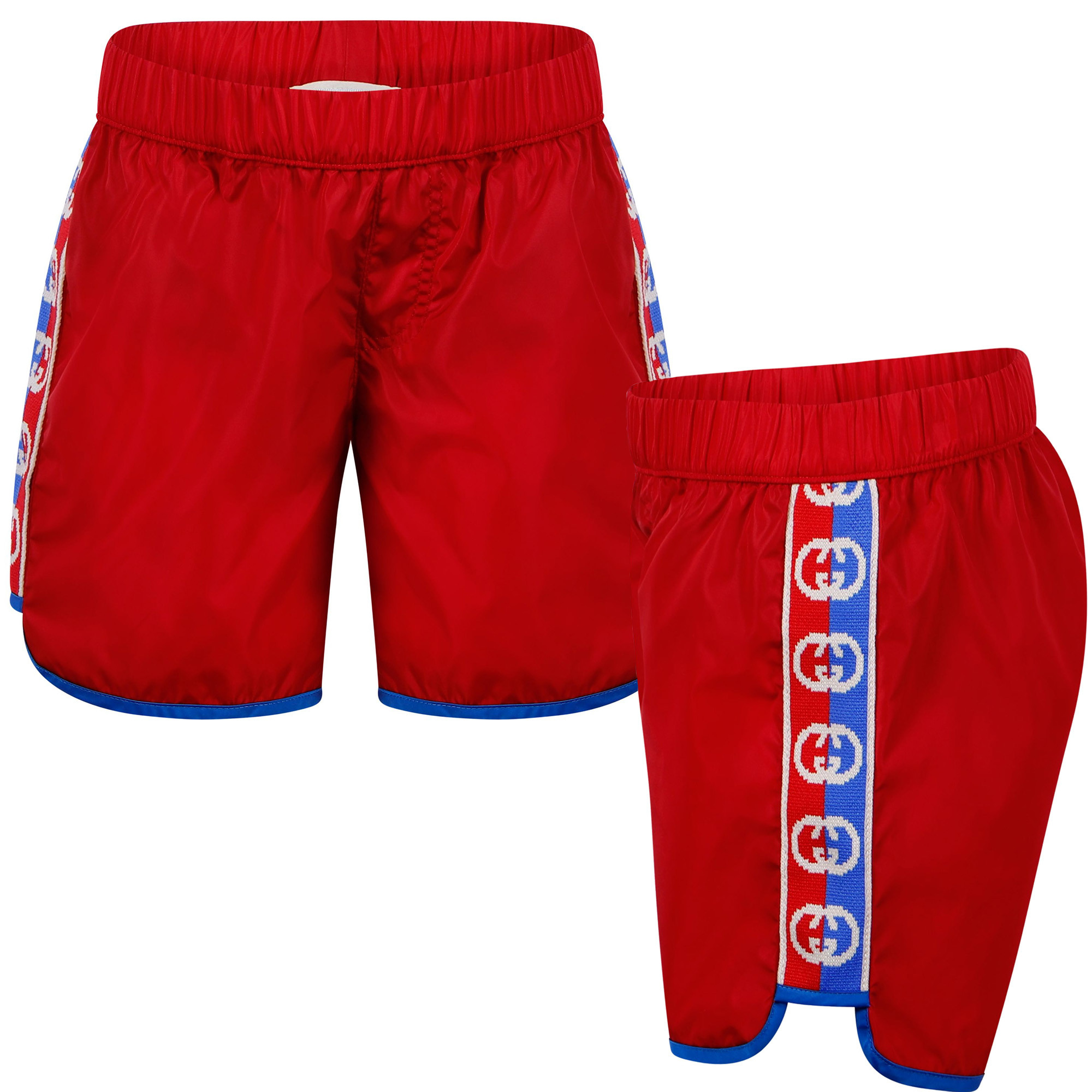 Gucci GG Swimming Trunks in Red