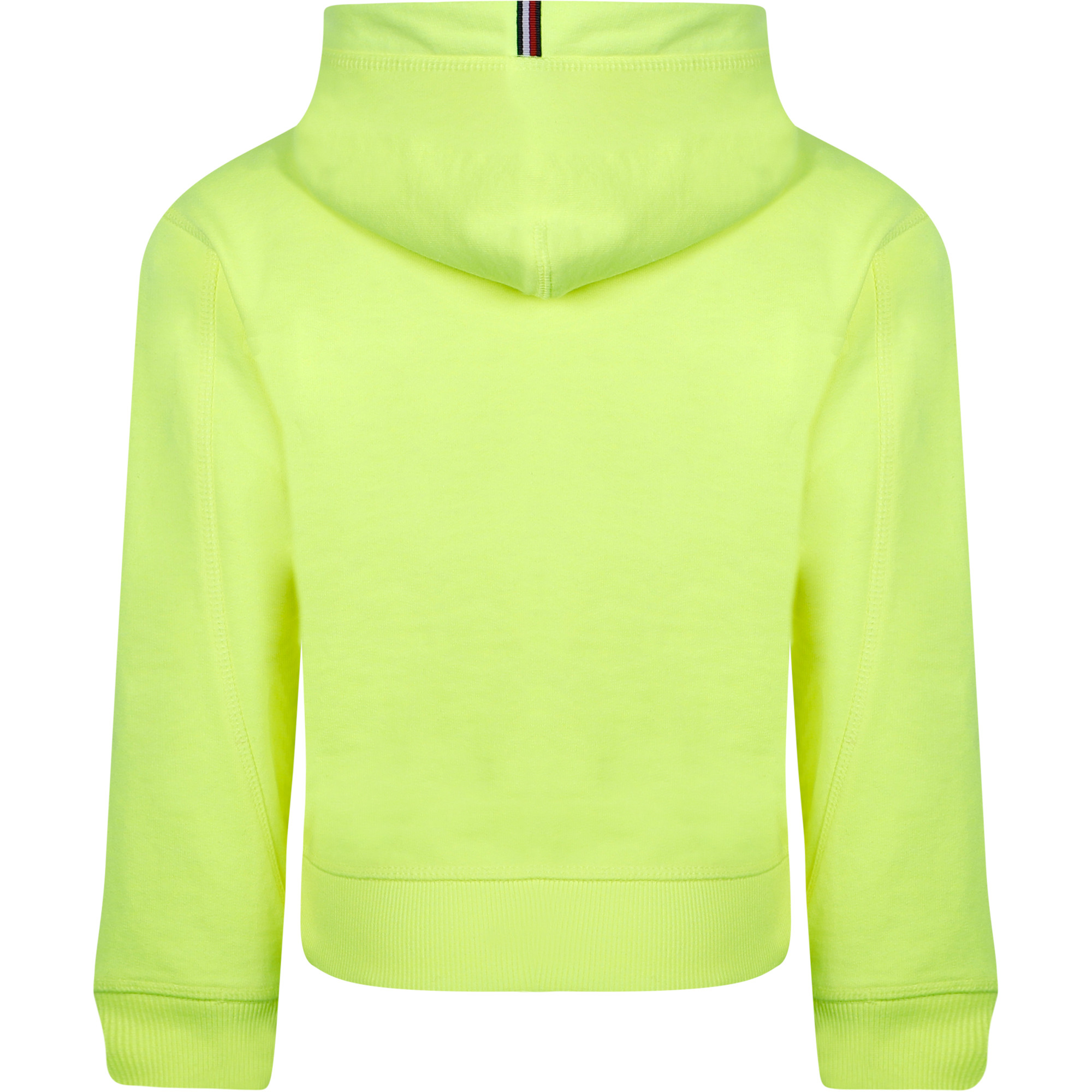 Tommy Hilfiger Logo Hoodie in Lime Yellow