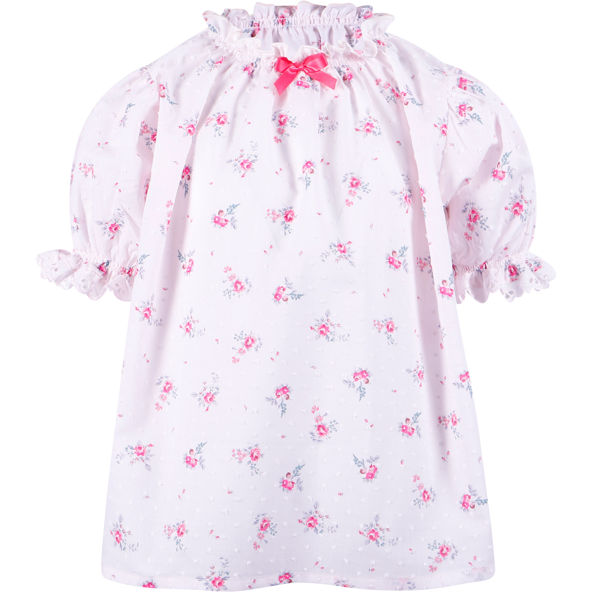 AMIKI Children Floral Print Pajamas in Pink —