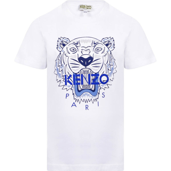 Boys Tiger T-Shirt in White