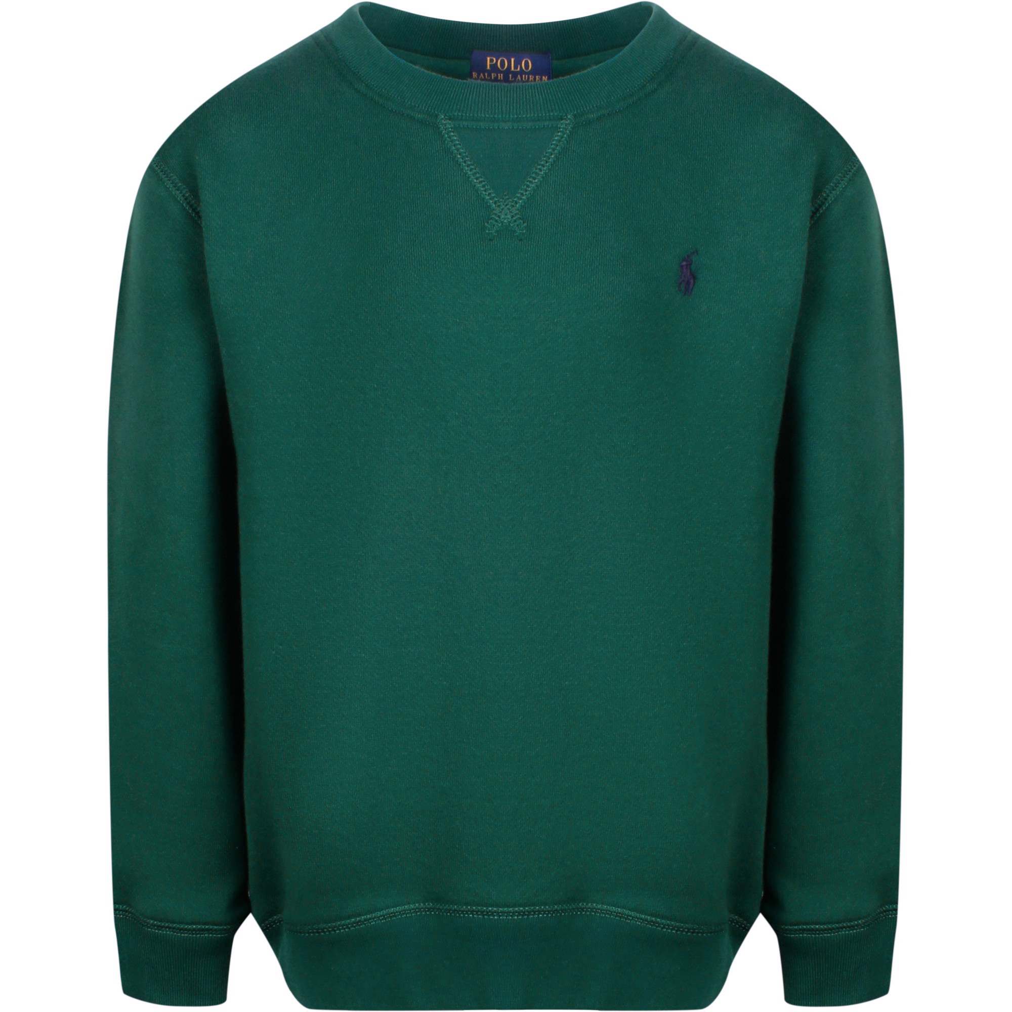 green polo sweatshirt