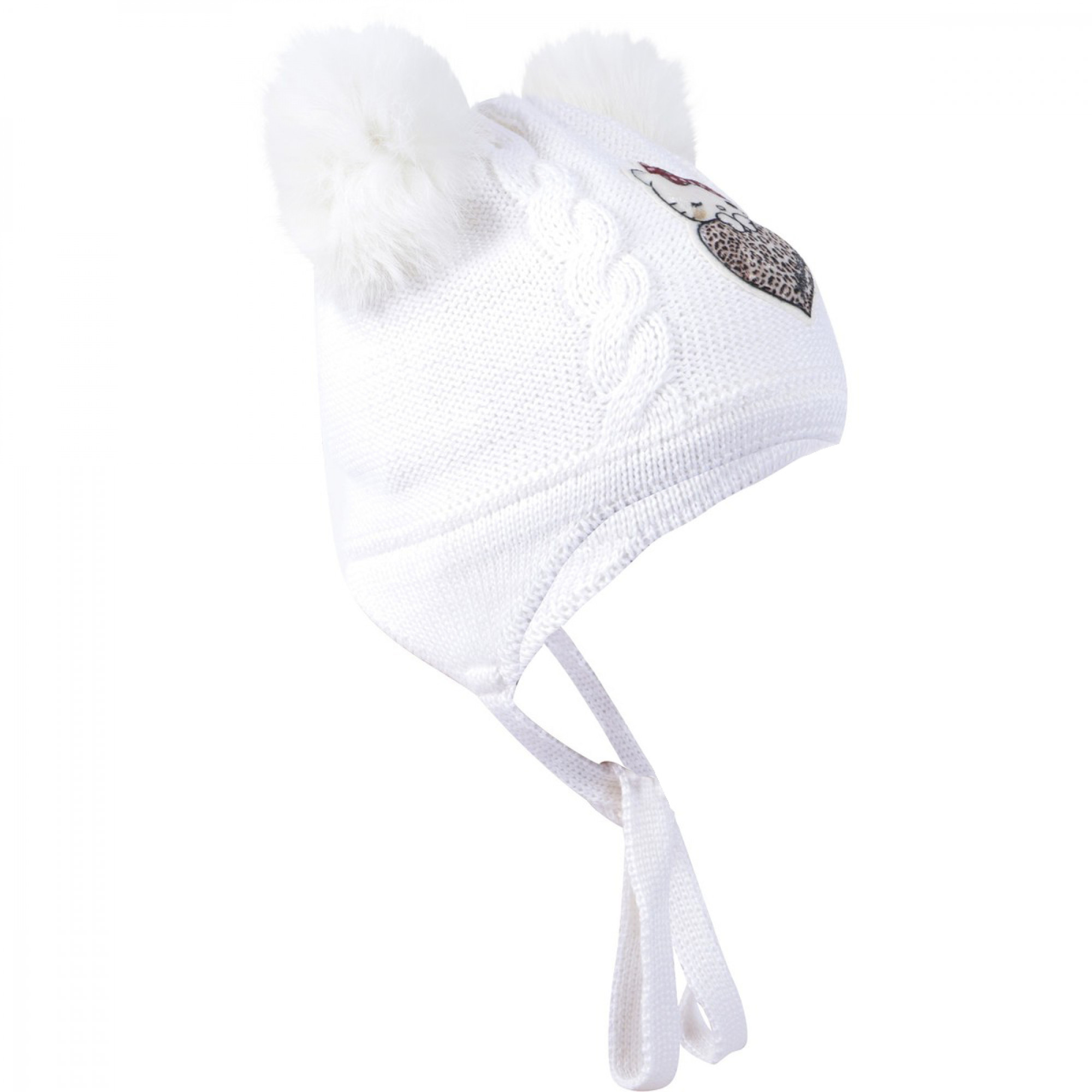 Monnalisa Baby Hello Kitty Pom Pom Hat 