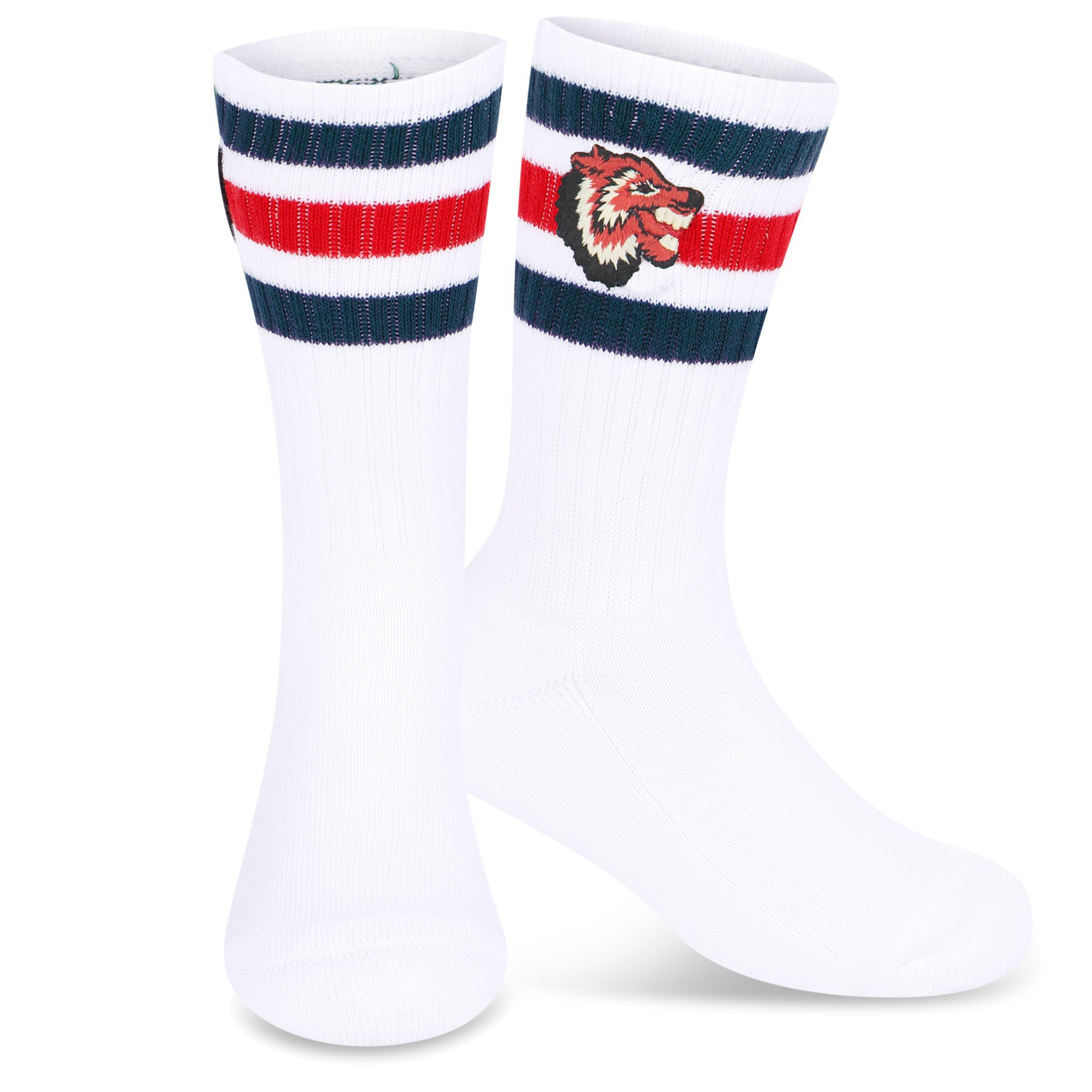Gucci Baby Blue and Red Striped Tennis Socks
