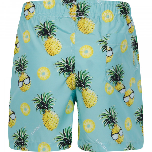 Cool Pineapple Print Swimming Trunks