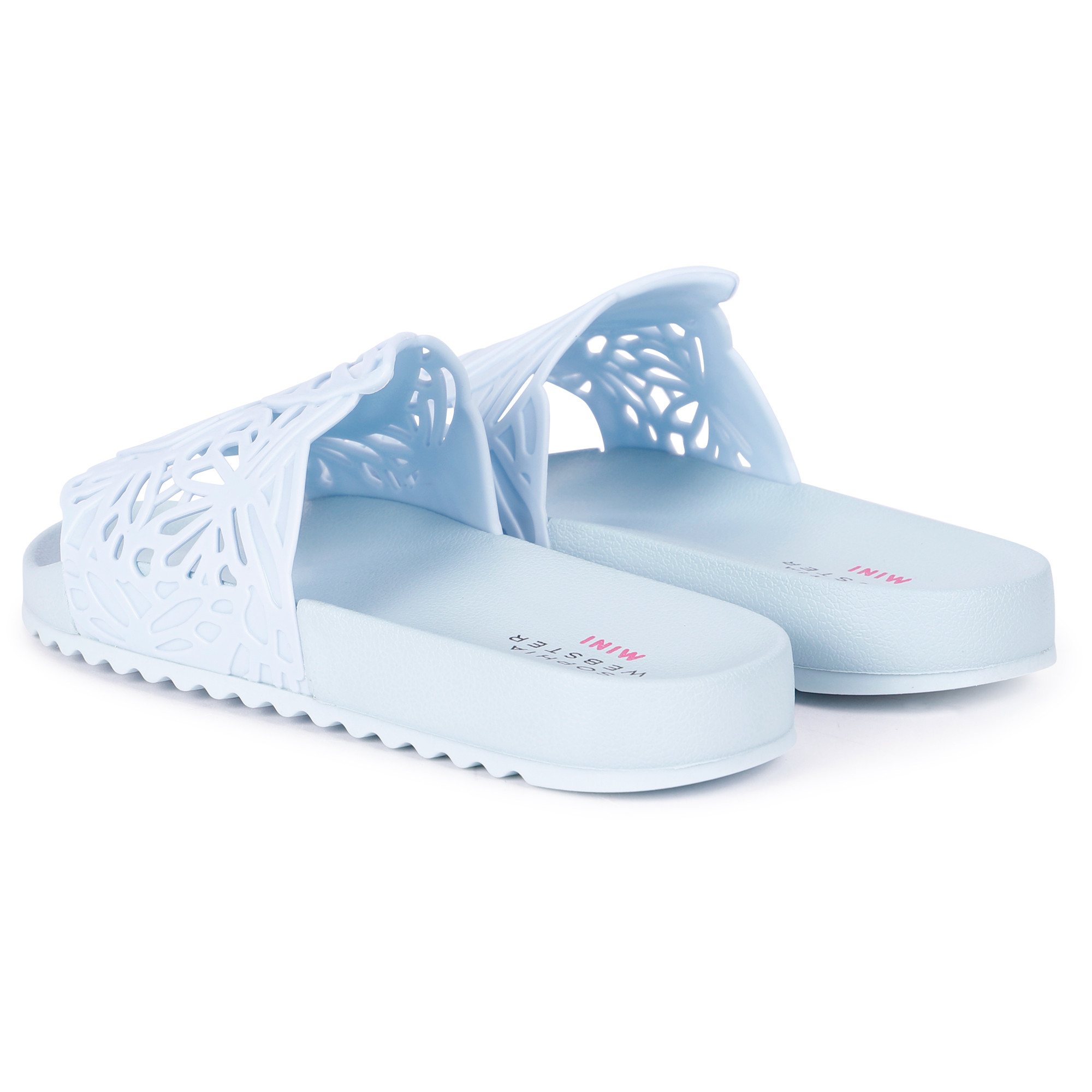 Sophia Webster Butterfly Slide Sandals in Blue - BAMBINIFASHION.COM
