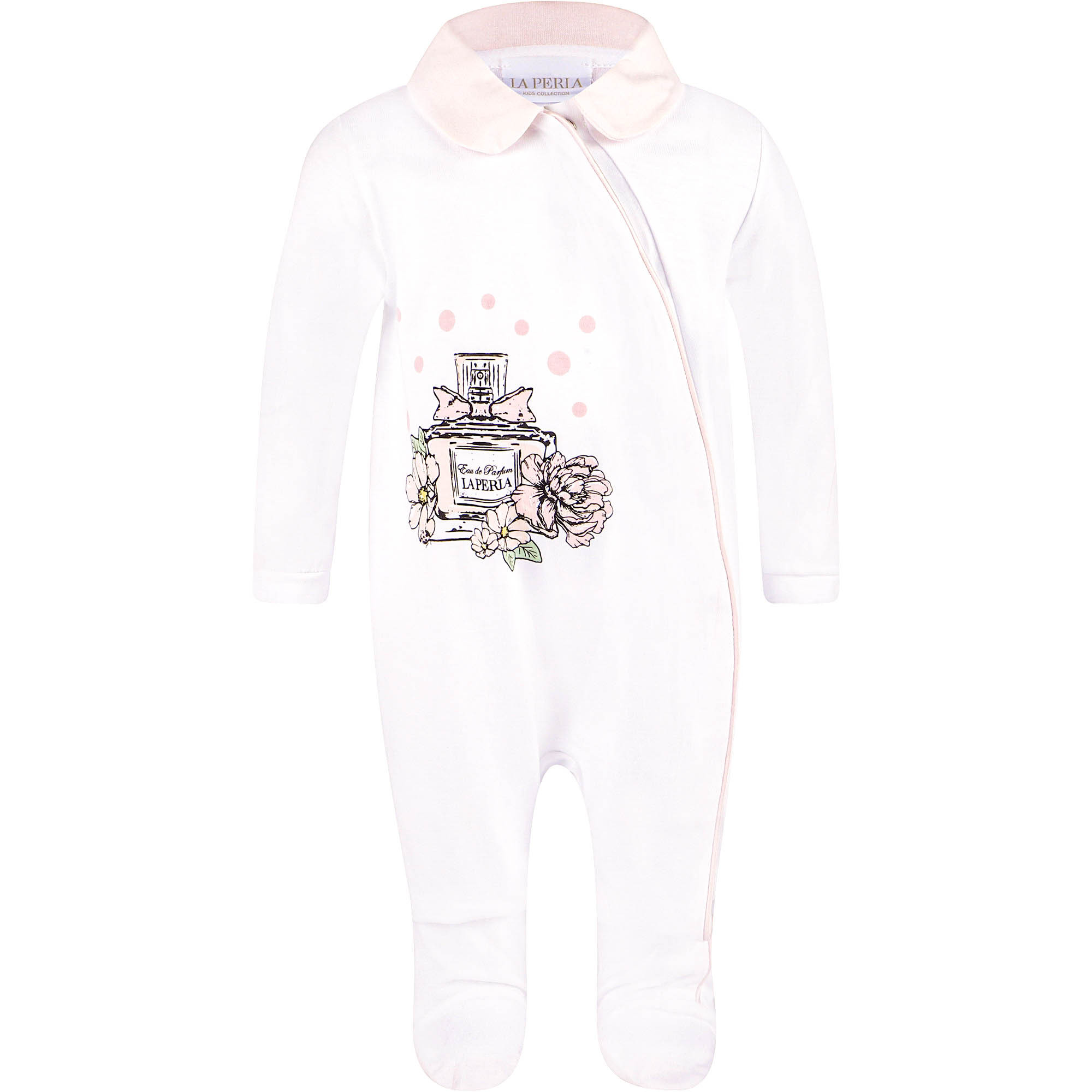 La Perla Baby Illustrated Footed Onesie