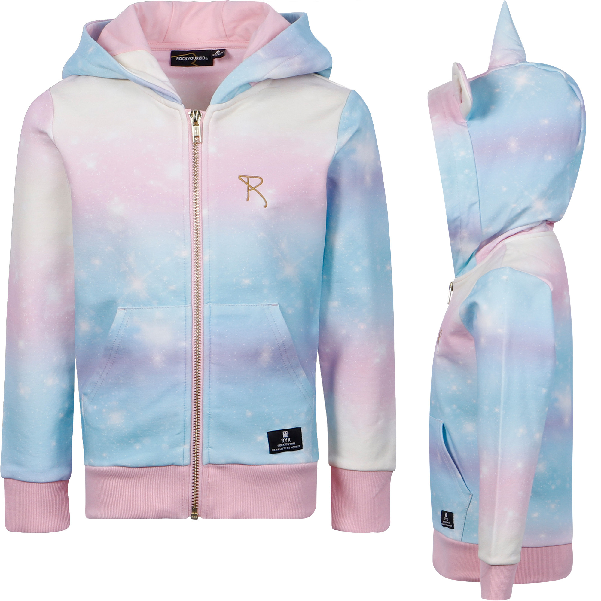 Pink and blue tie dye sweatshirt Clearance