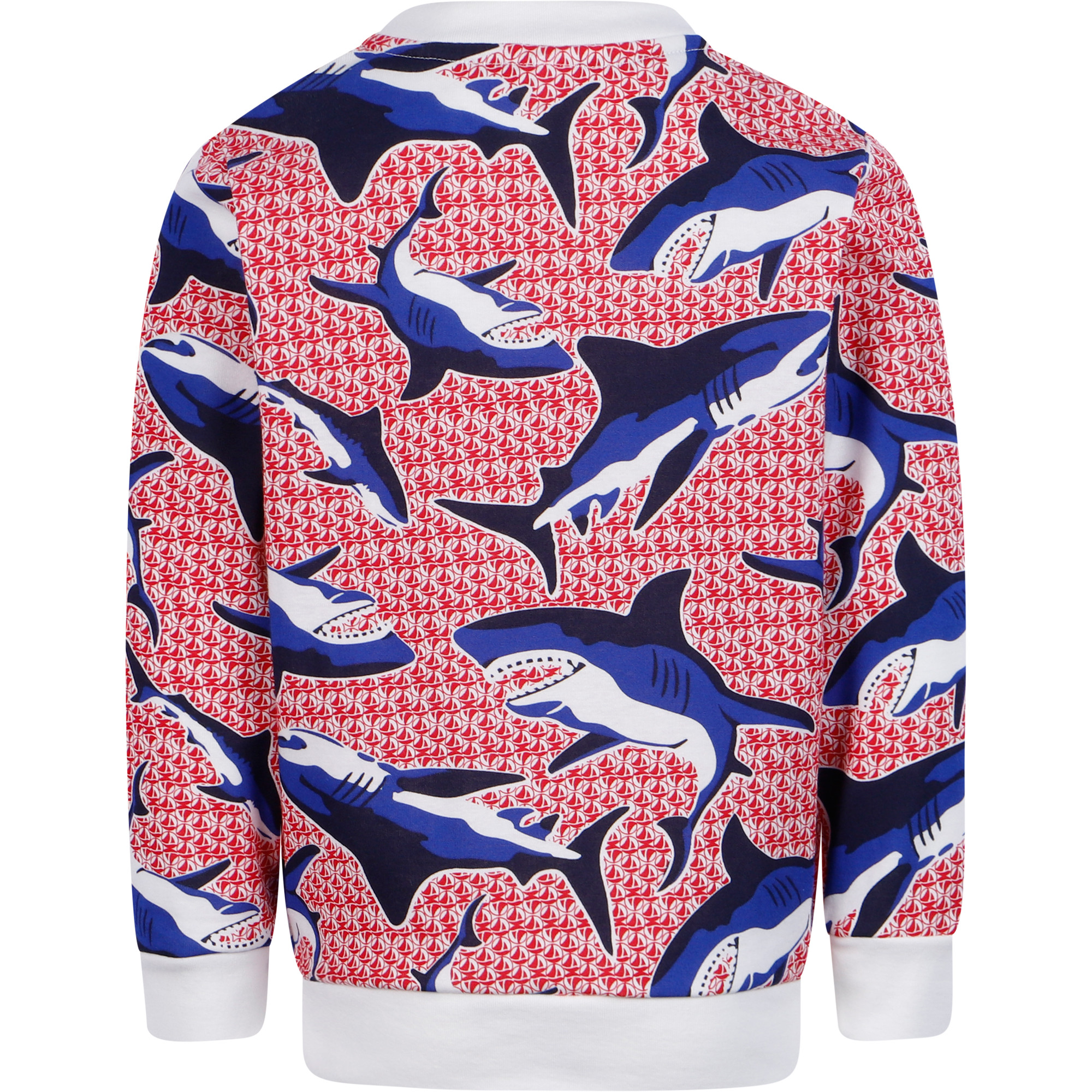 Shark print sweatshirt clearance