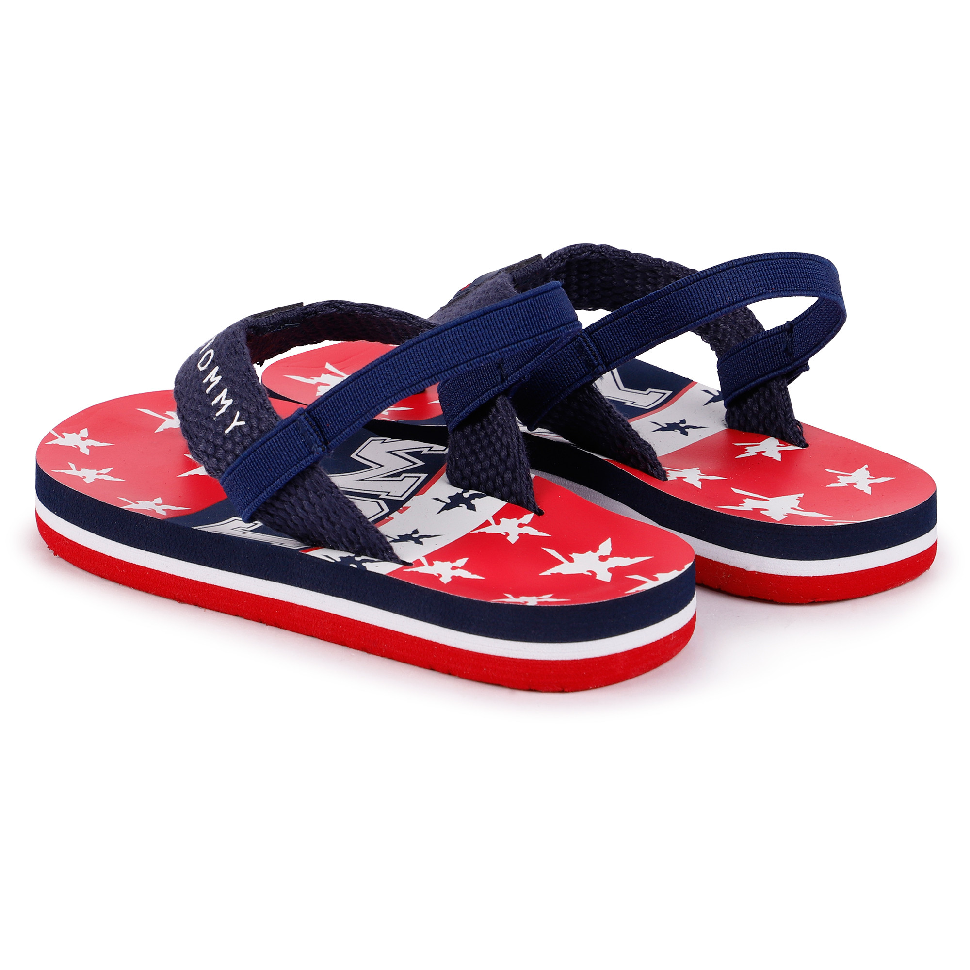 tommy hilfiger logo flip flops