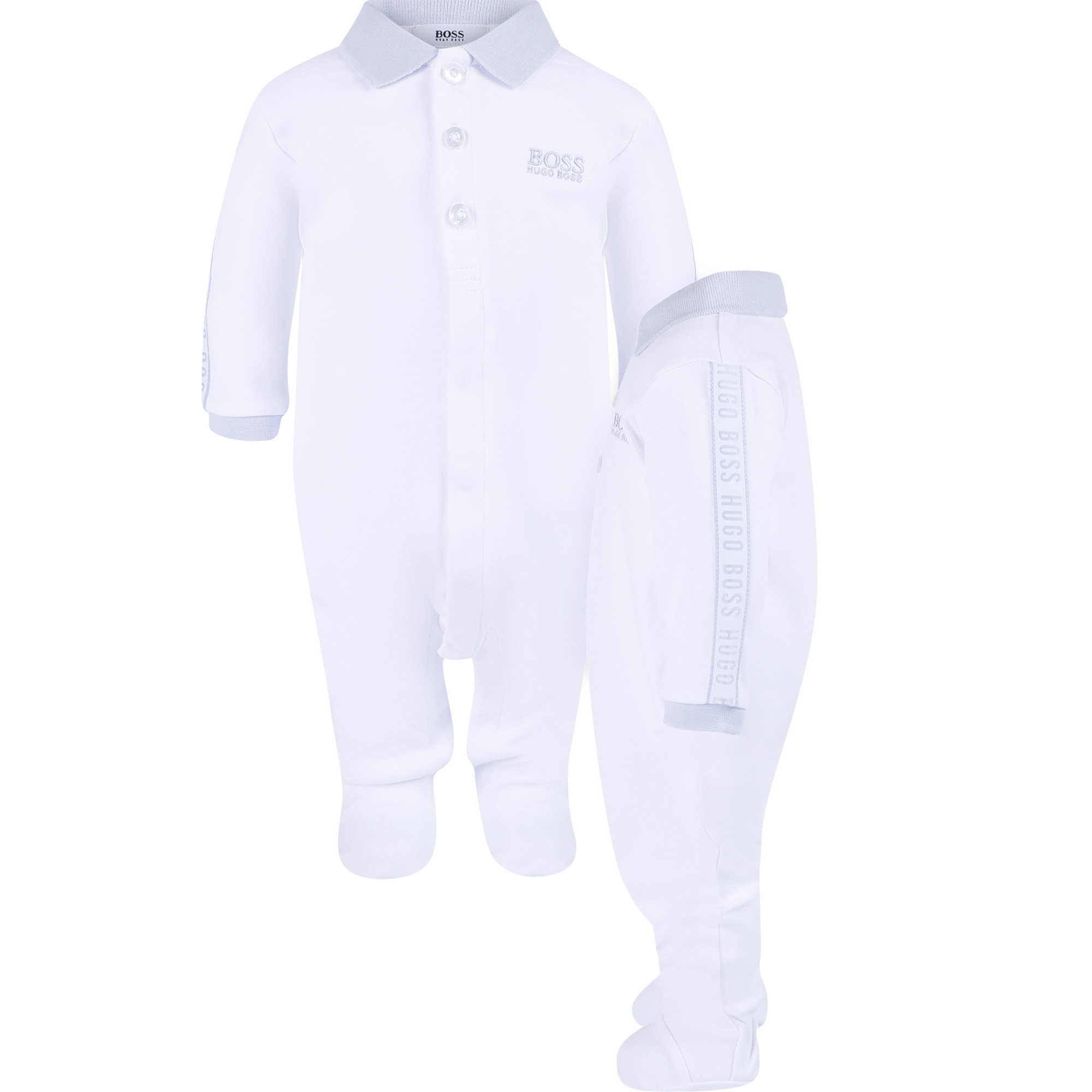 Boss Baby Polo Shirt Onesie in White