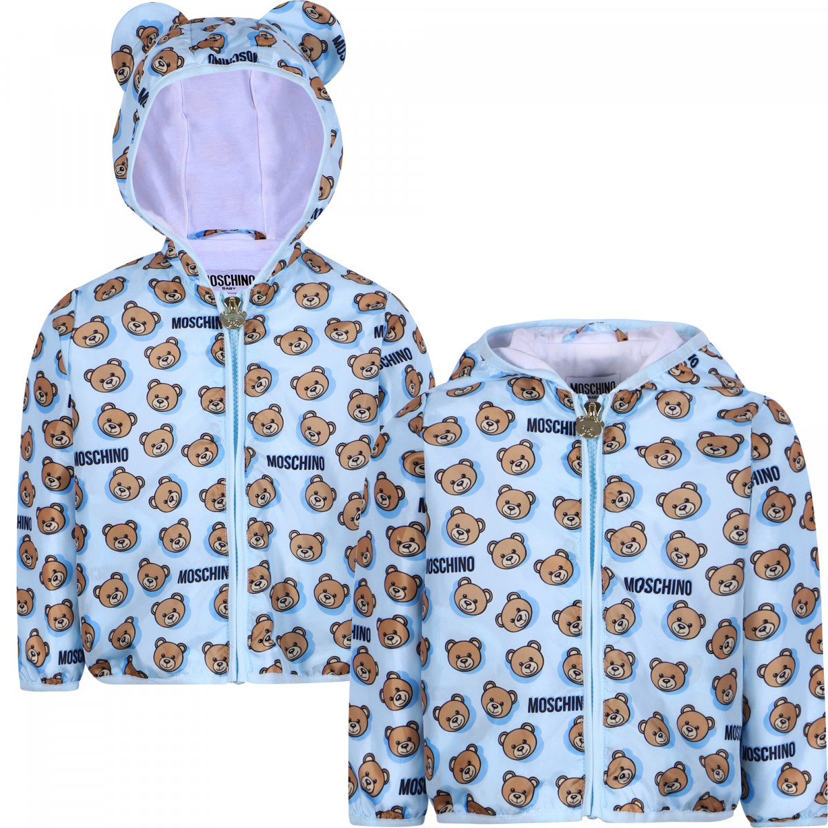 Moschino Baby Logo Teddy Windbreaker in Blue â BAMBINIFASHION.COM