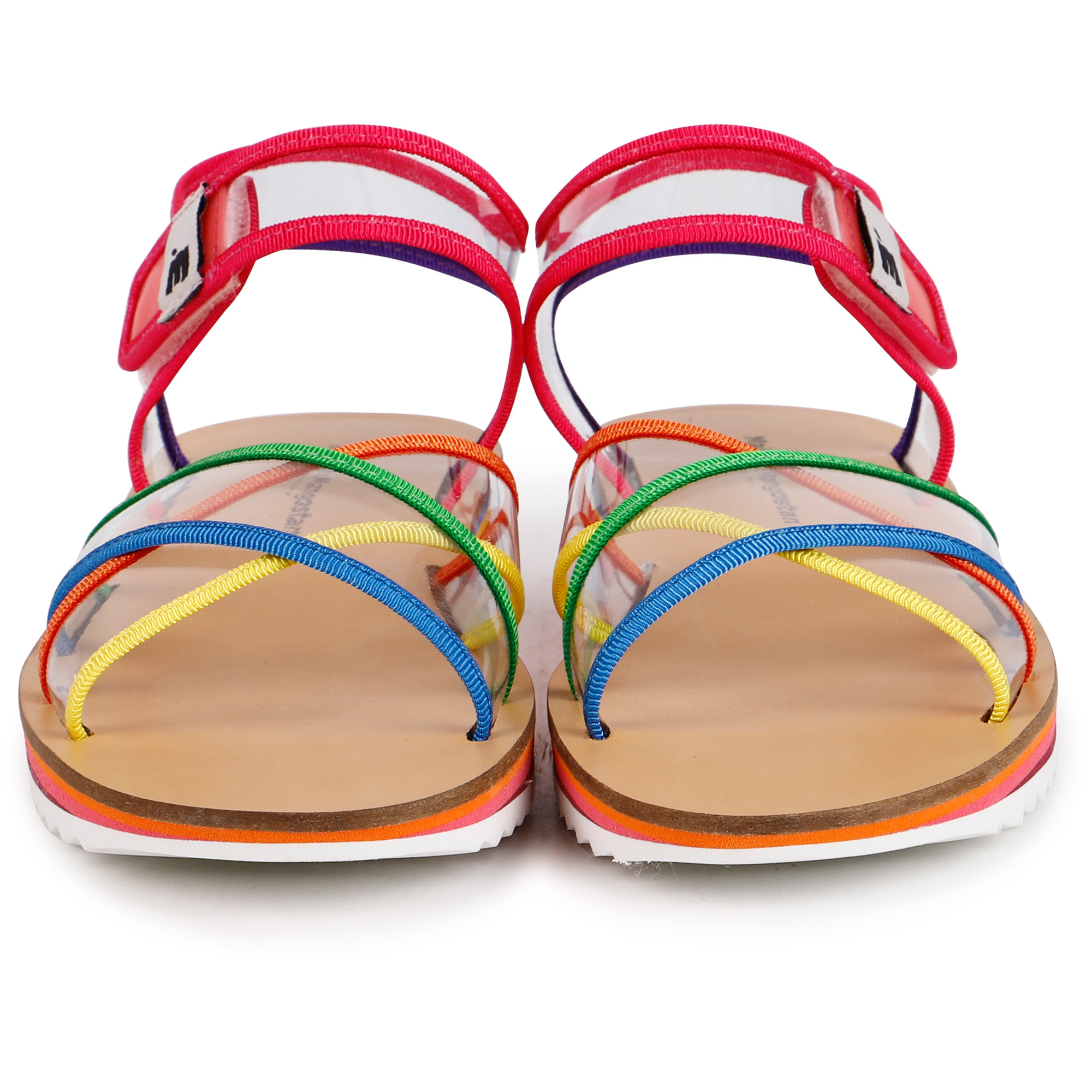Maison Mangostan Rainbow Strap Sandals