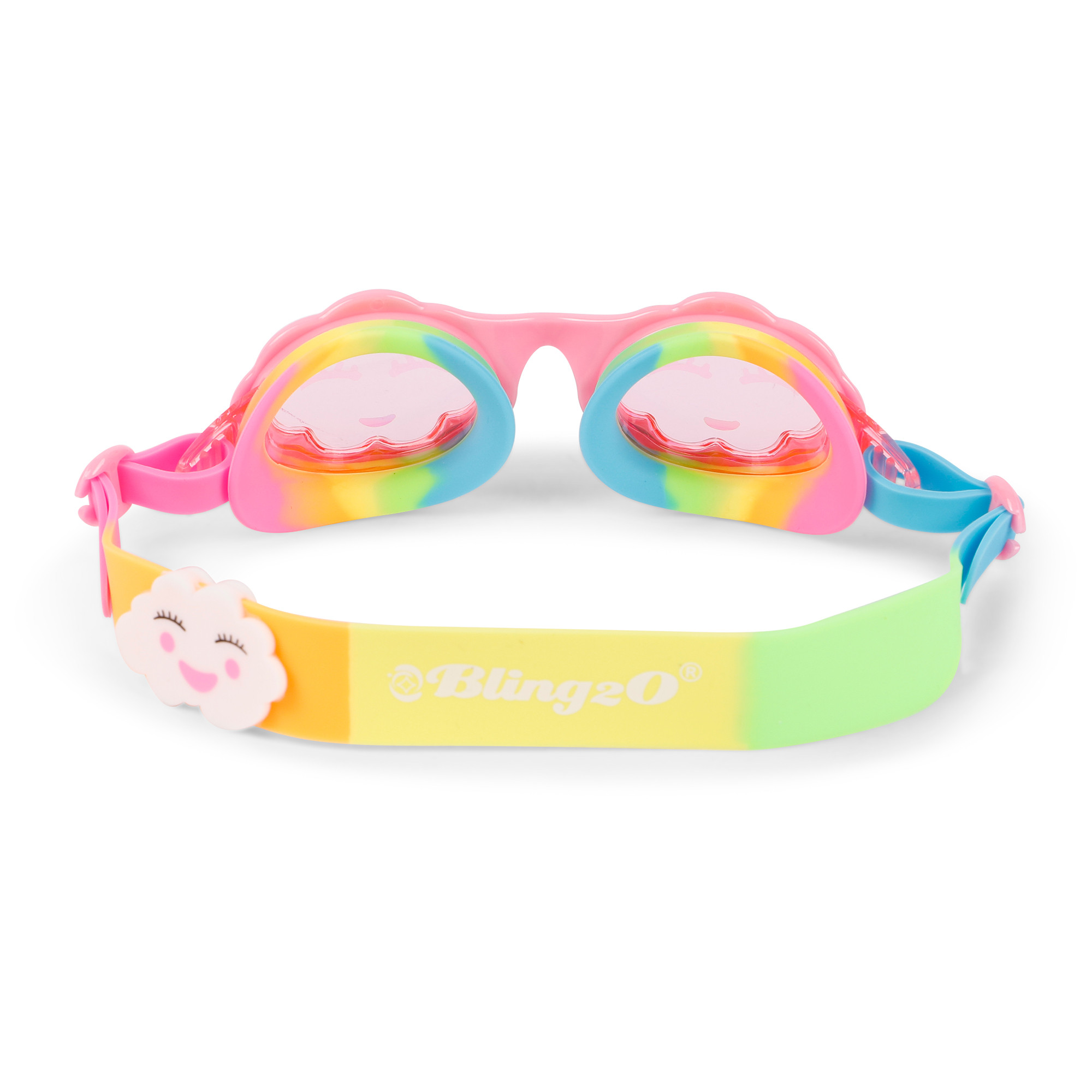 Bling 2O Rainbow Swimming Goggles in Red
