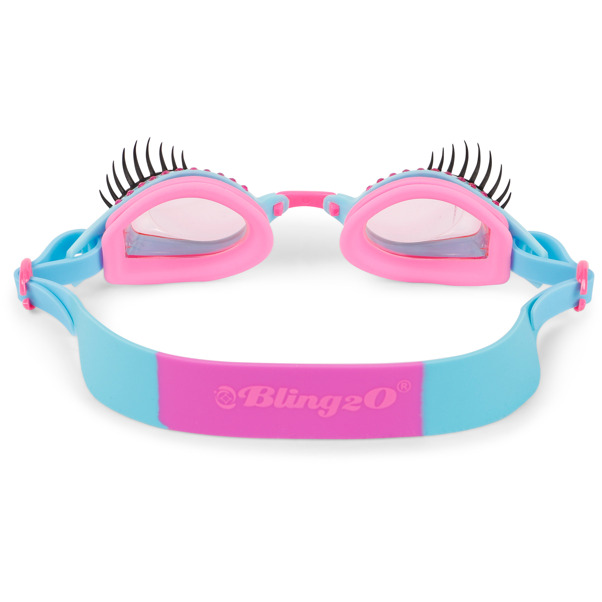 Bling 2O Eyelash Swimming Goggles in Blue