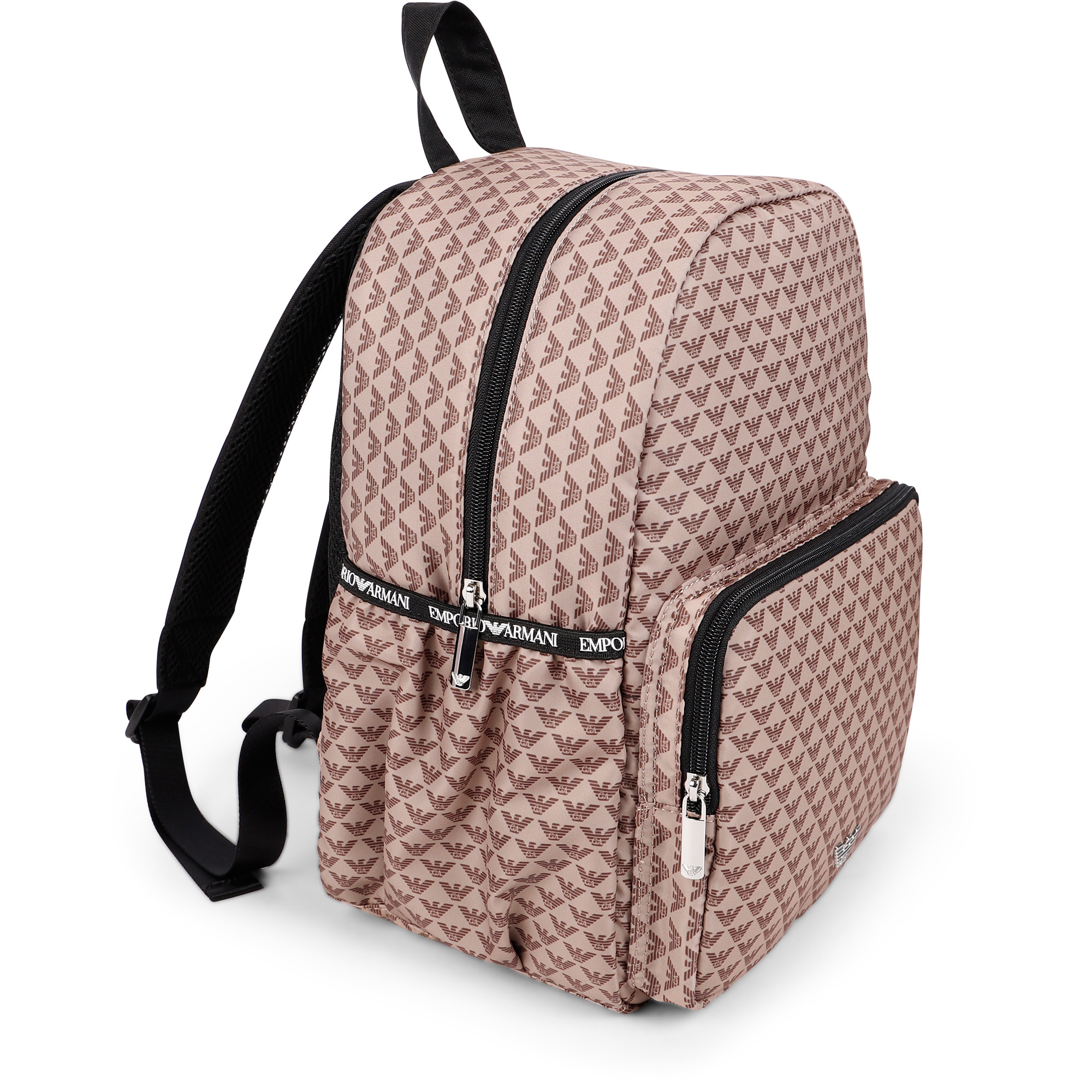 Emporio Armani BabyChanging Backpack in Beige and Brown