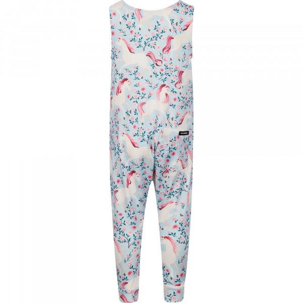 Unicorn Floral Print Jumpsuit in White