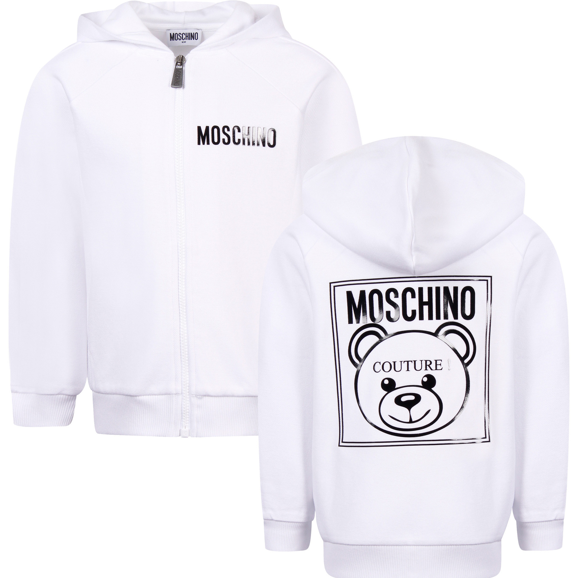 moschino hoodie white