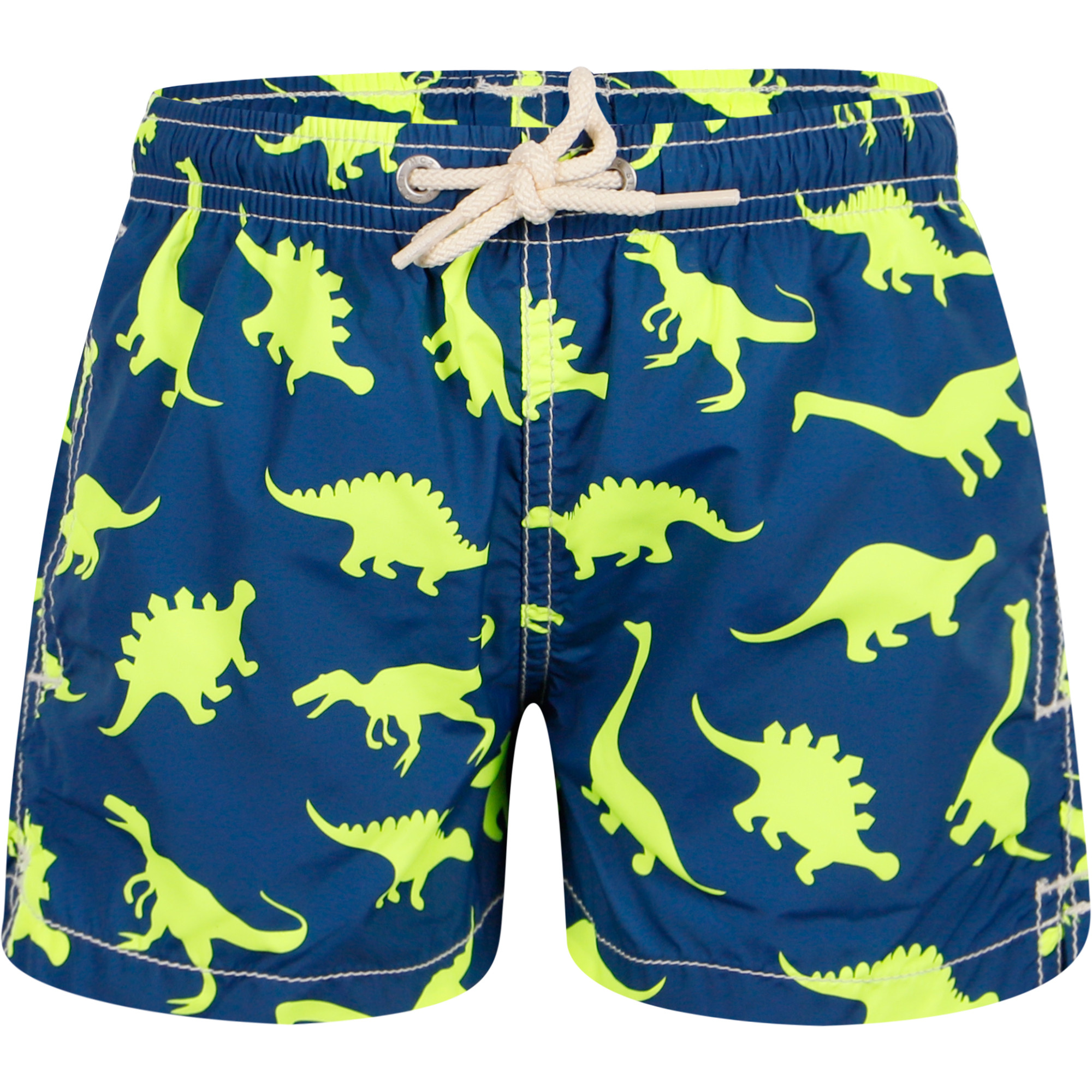 MC2 Saint Barth Dinosaur Print Swimming Trunks in Navy