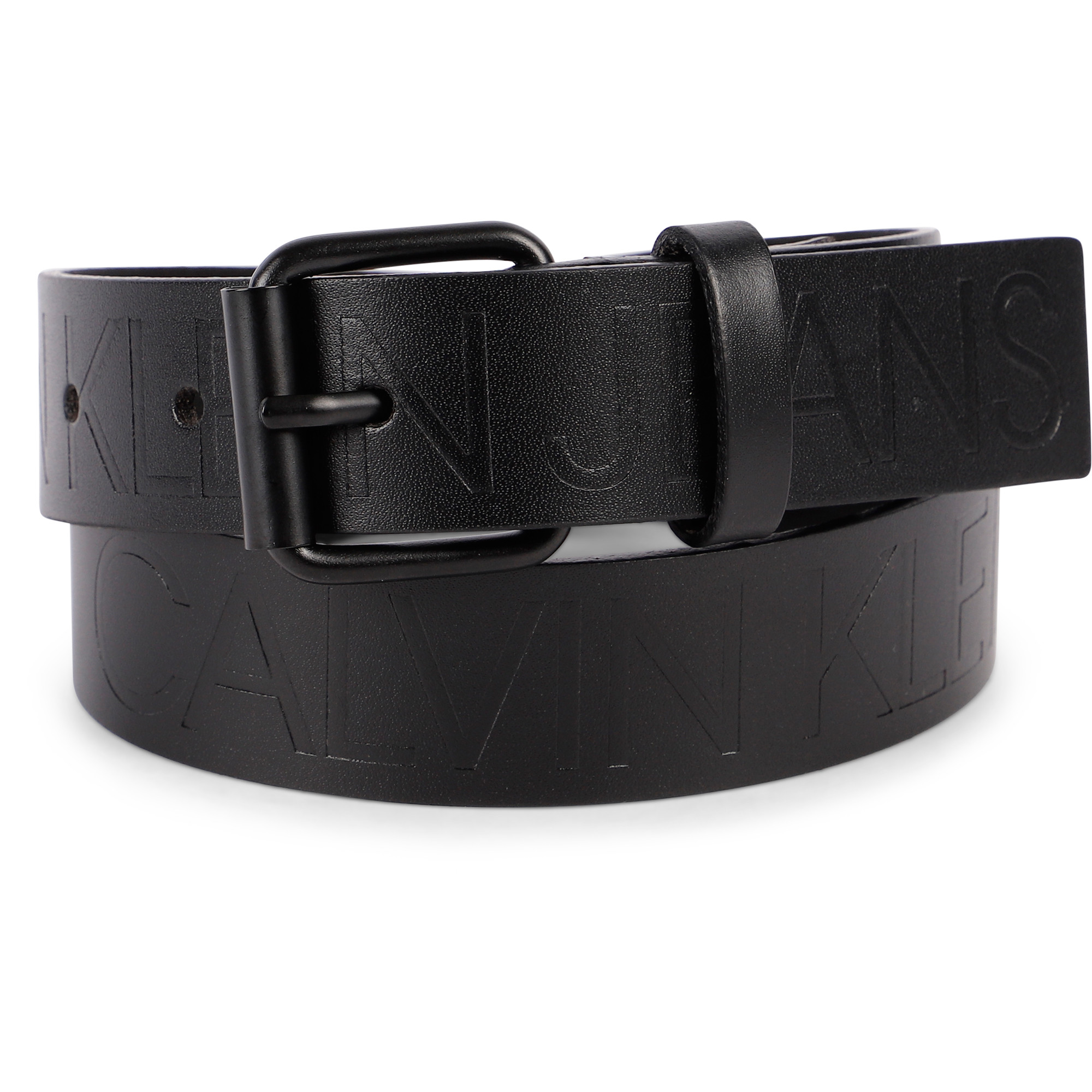 Calvin Klein Logo Belt in Black —