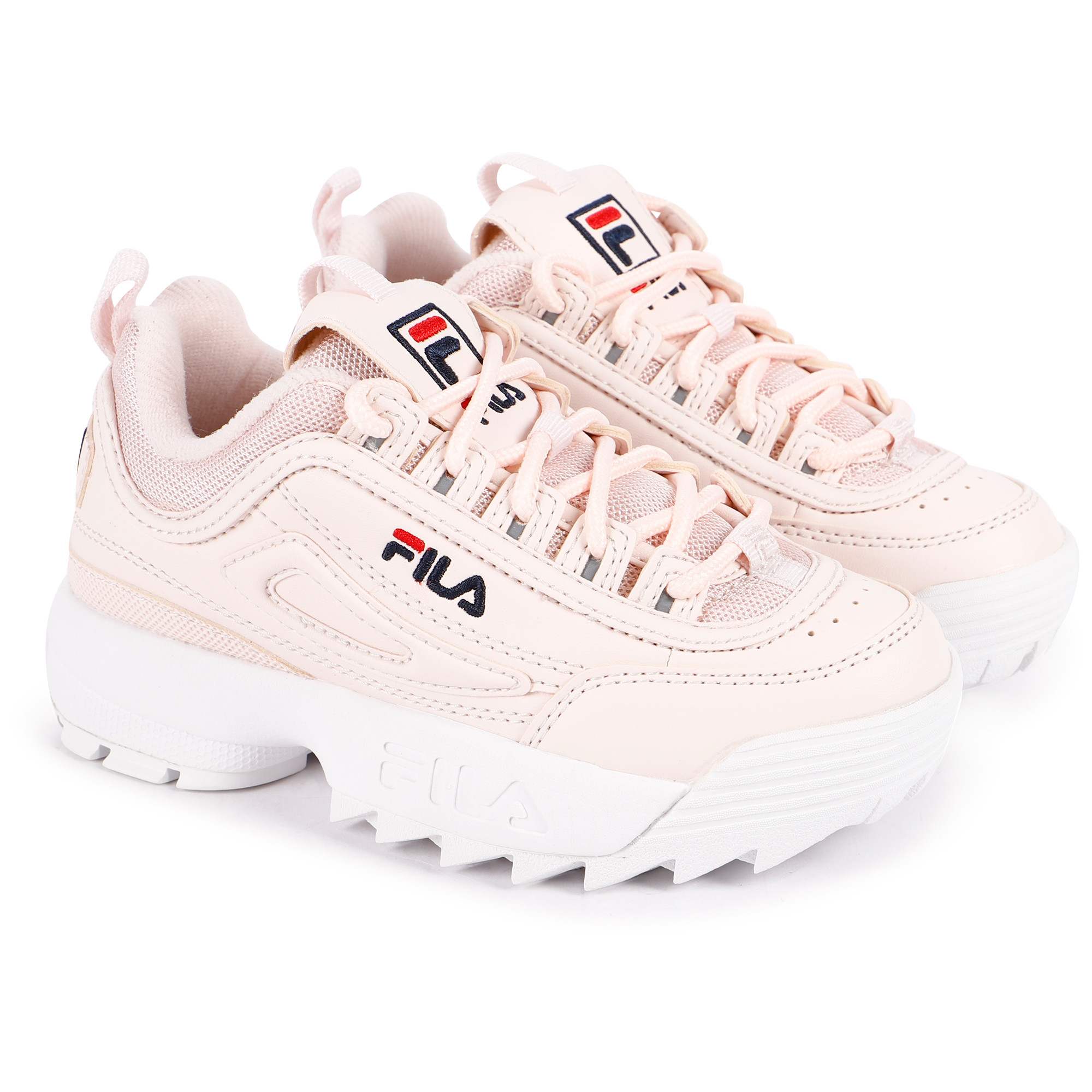 Baby pink fila sneakers Clearance