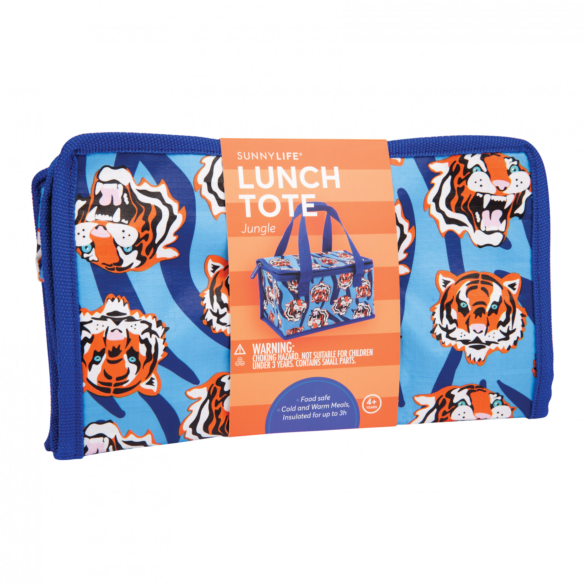 Sunnylife Tiger Logo Lunch Box in Blue —
