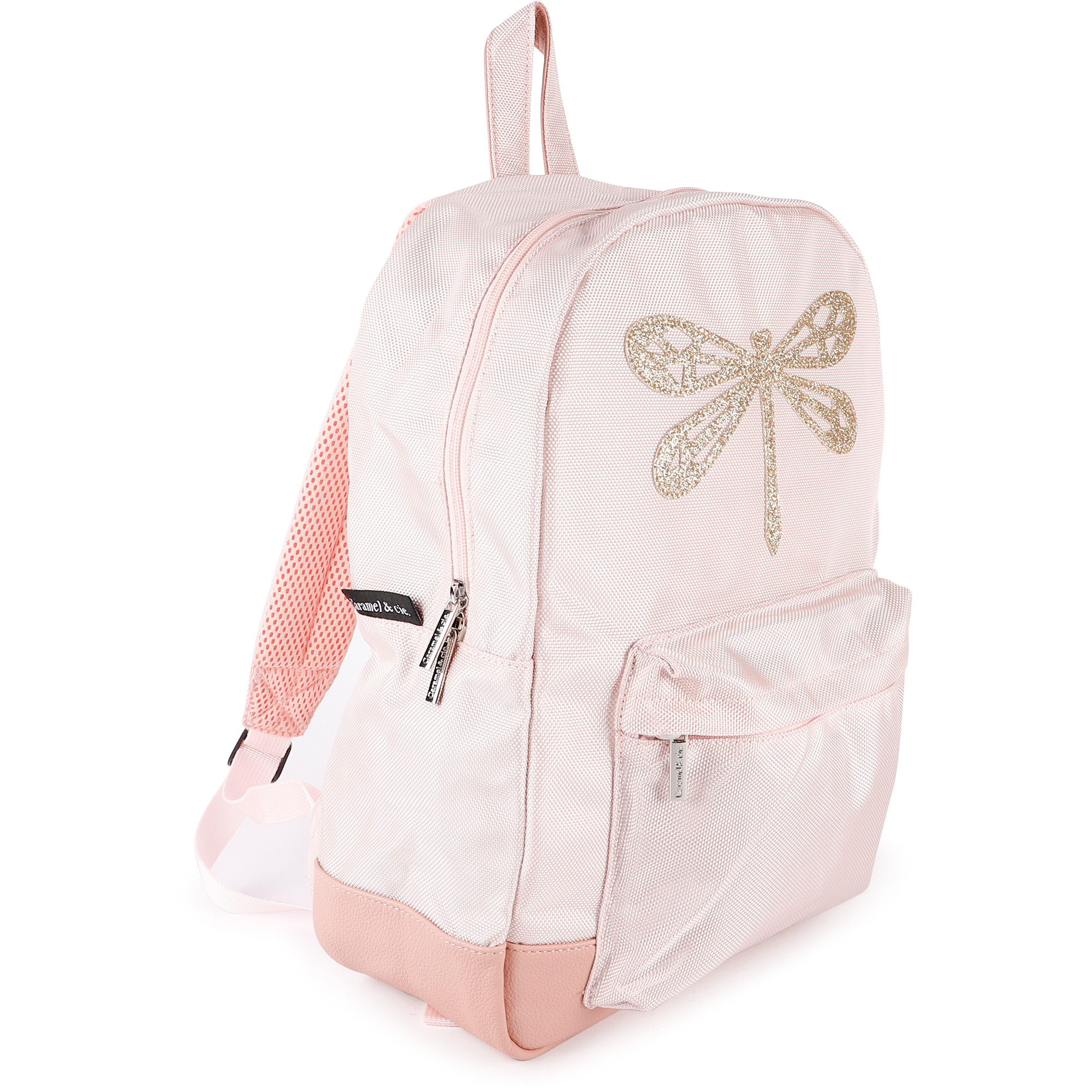 Caramel & Cie Glitter Dragonfly Backpack in Pink —