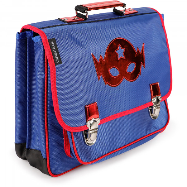 Metallic Red Superhero Mask Satchel Backpack