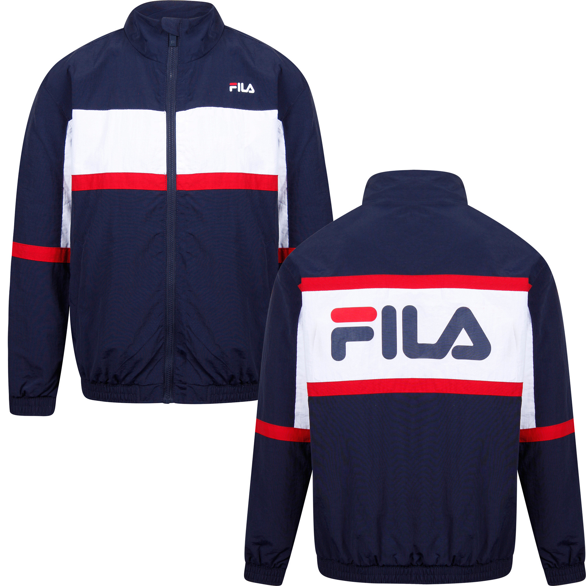 Fila Logo Sports Jacket in Blue —