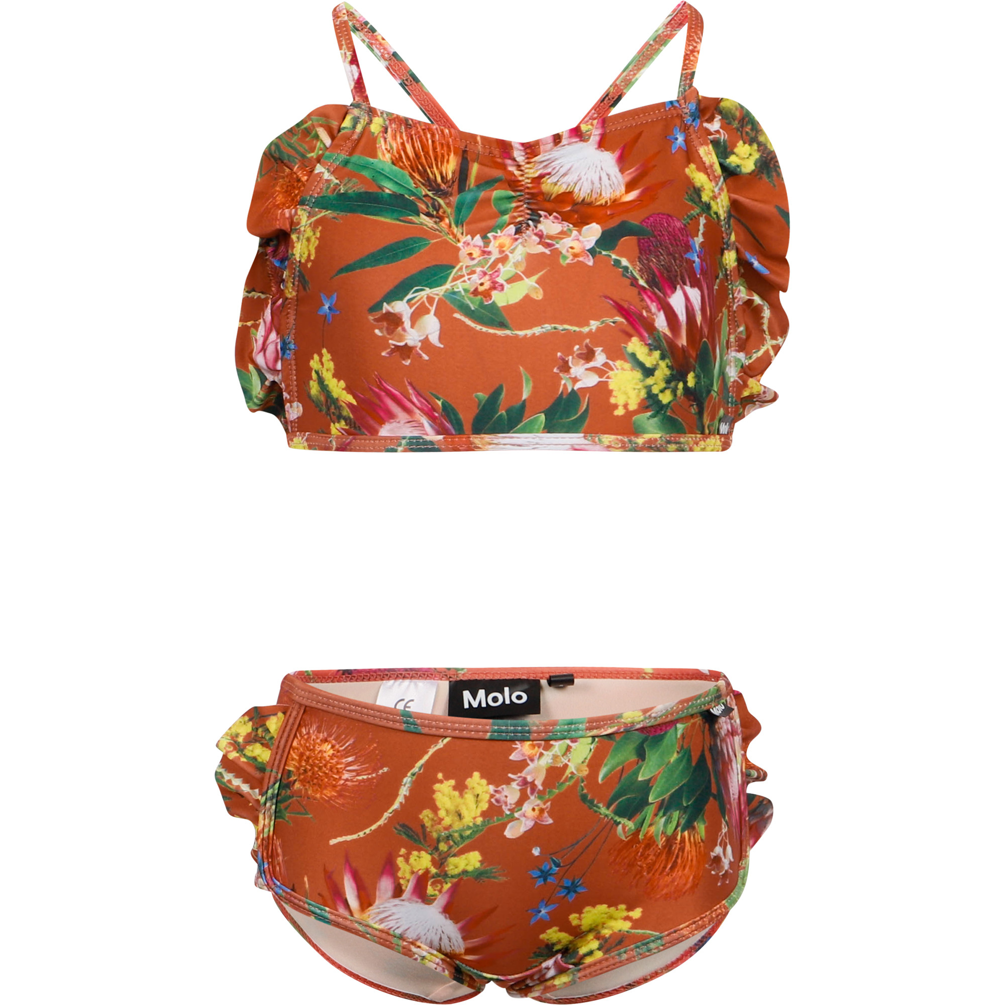 Molo Australian Flowers Bikini in Orange —