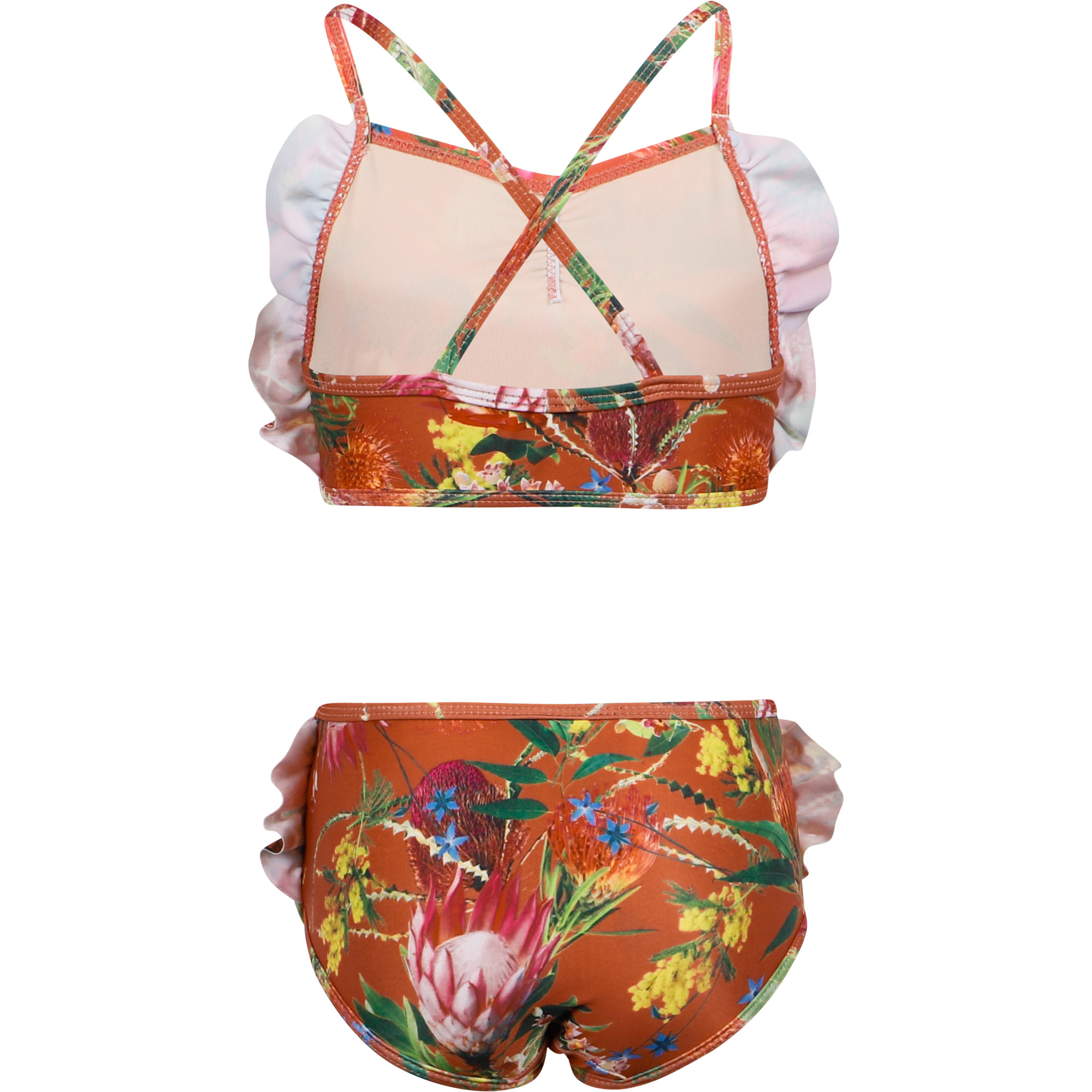 Molo Australian Flowers Bikini in Orange —