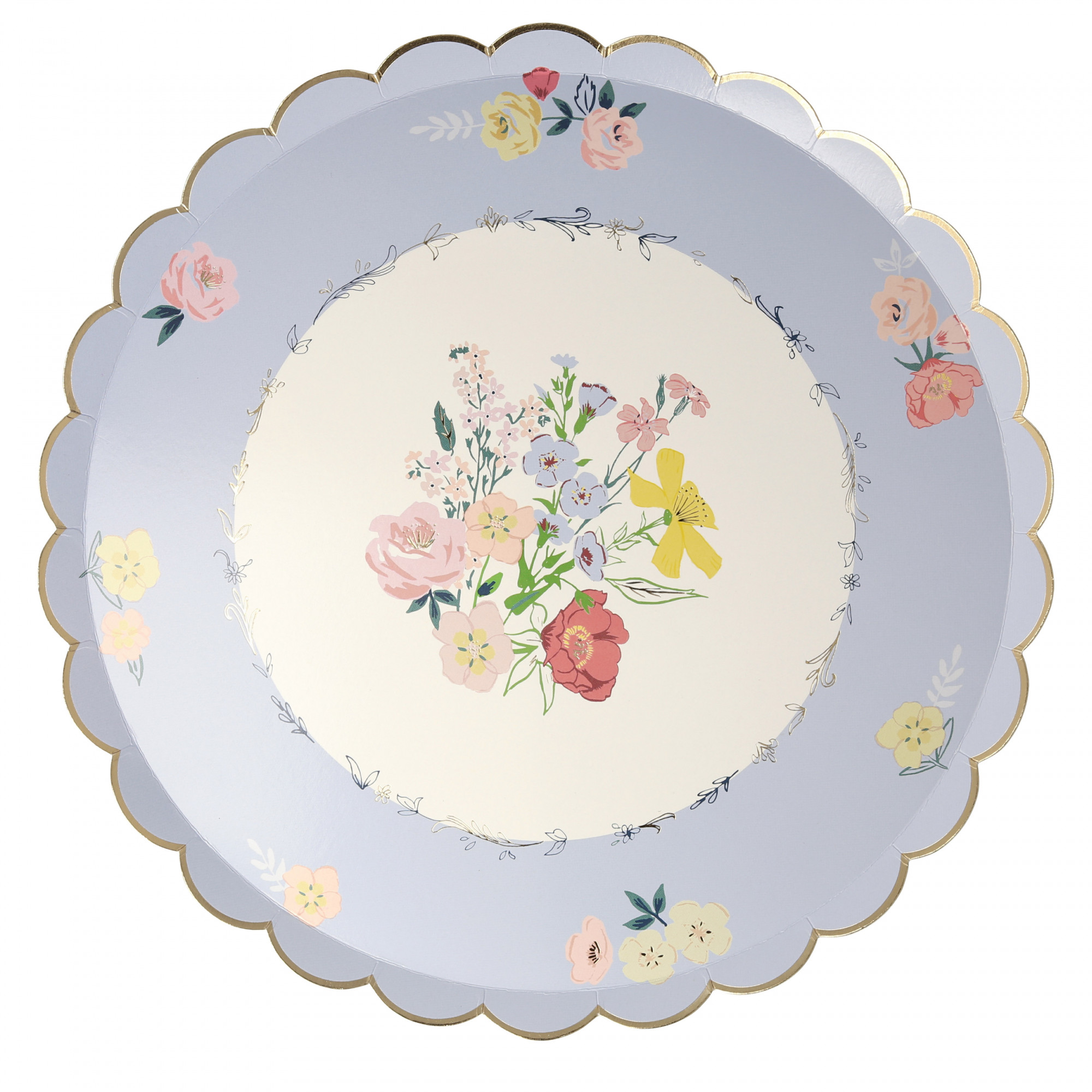Meri Meri Floral Print Party Disposable Plates