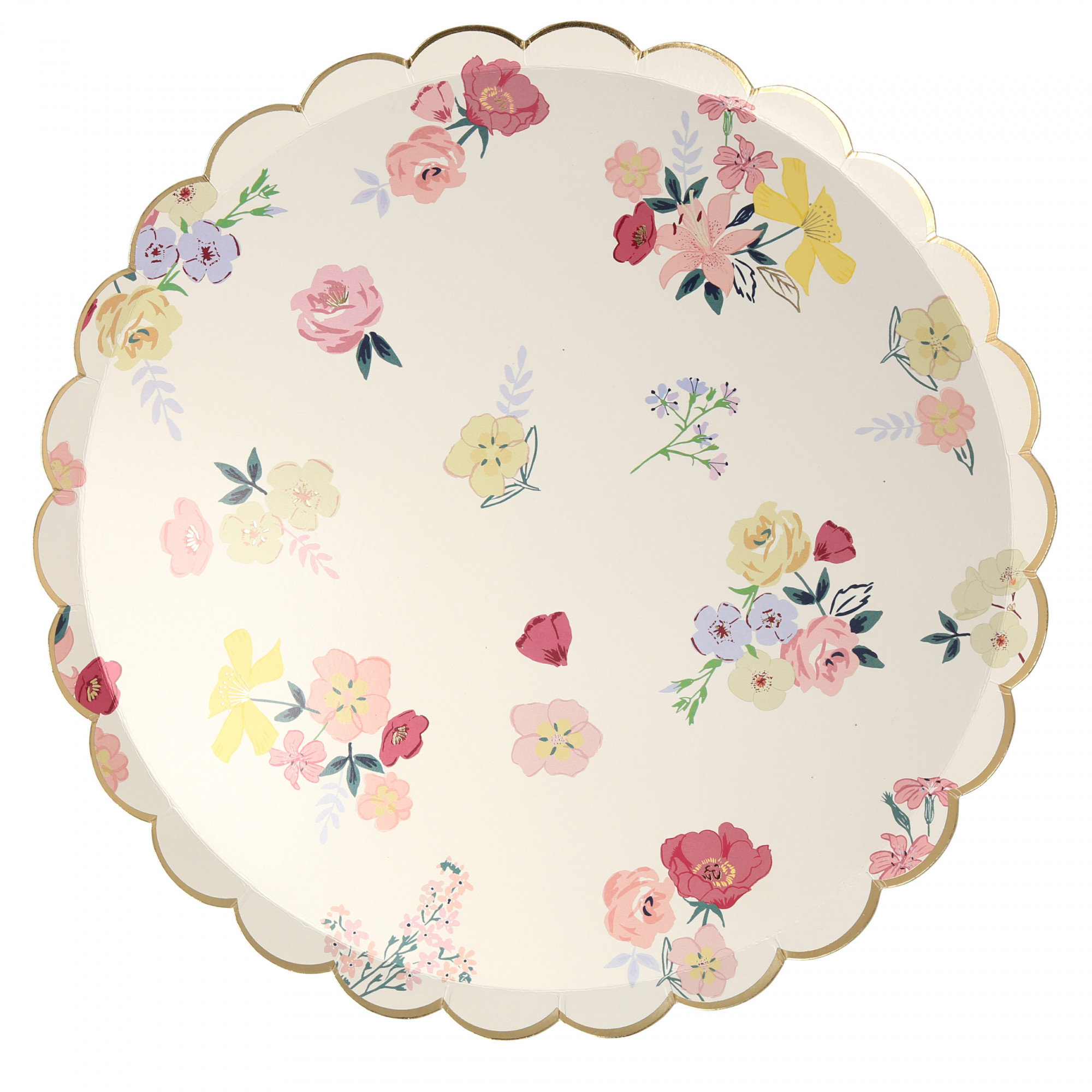 Meri Meri Floral Print Party Disposable Plates