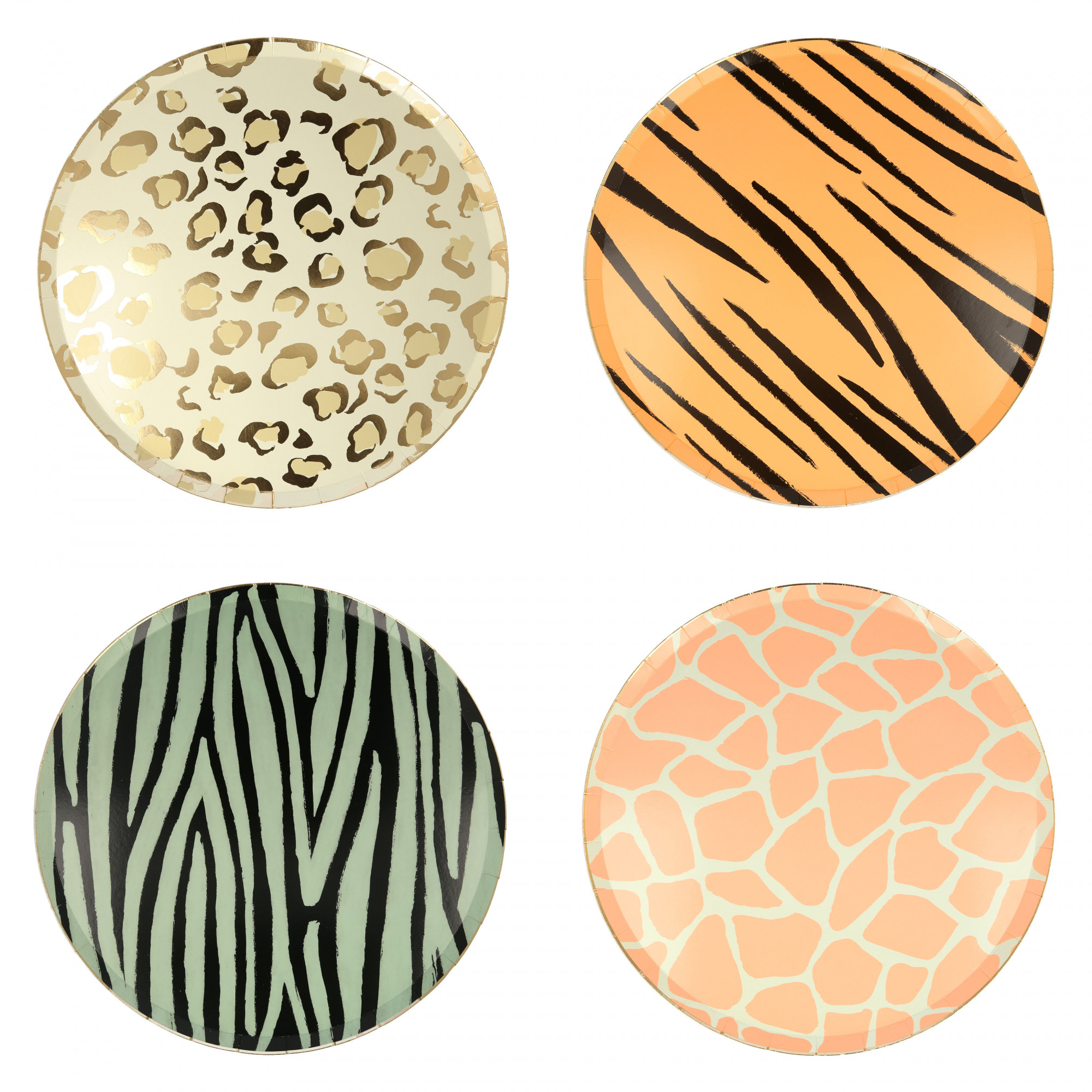 Meri Meri Animal Print Disposable Plates
