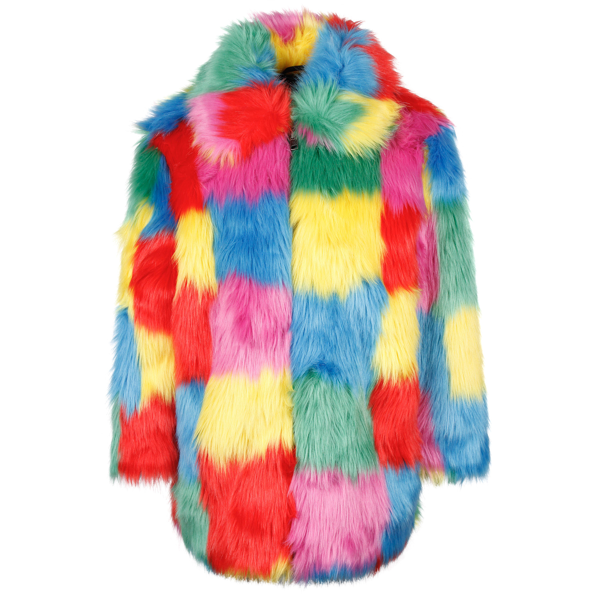 Stella McCartney Colorful Fluffy Coat