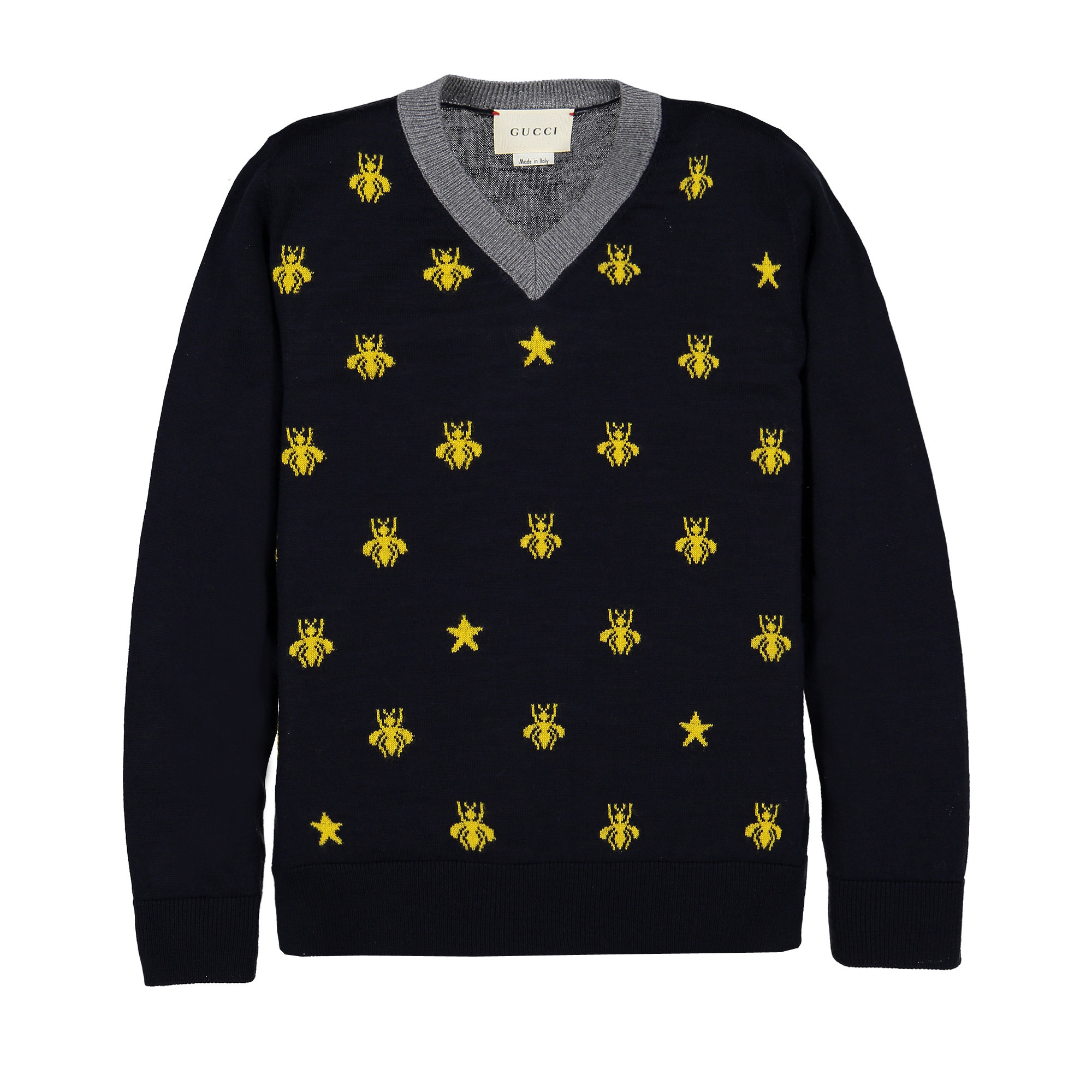 Gucci Boys Black Sweater with Bees for Boys —