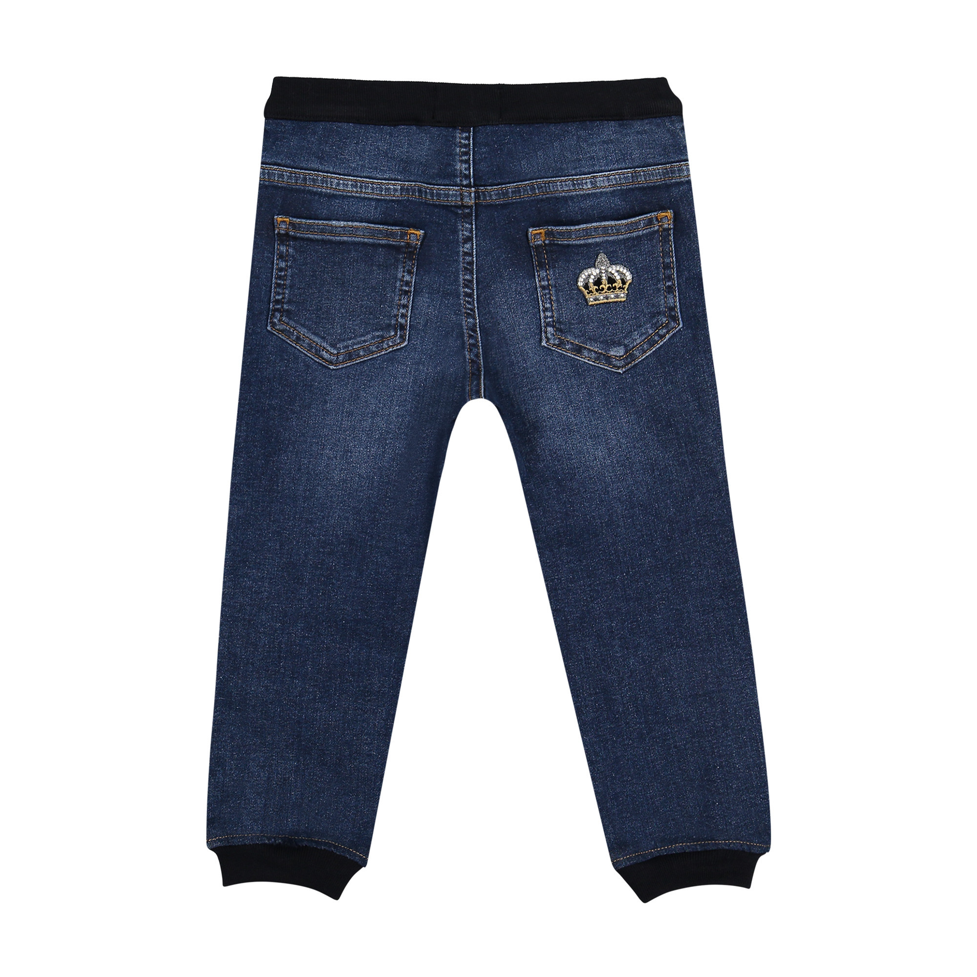 Dolce & Gabbana Baby Jeans with Crown for Boys