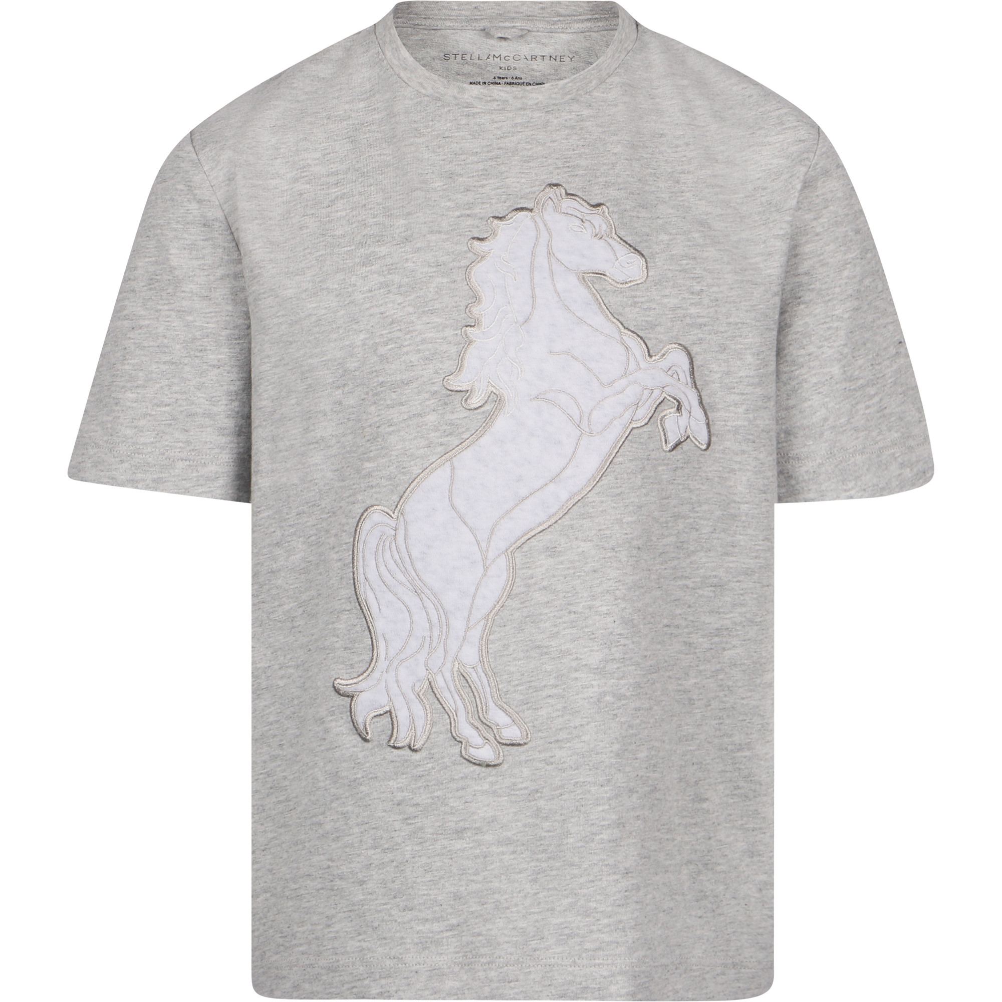 Stella McCartney Horse Logo TShirt in Grey