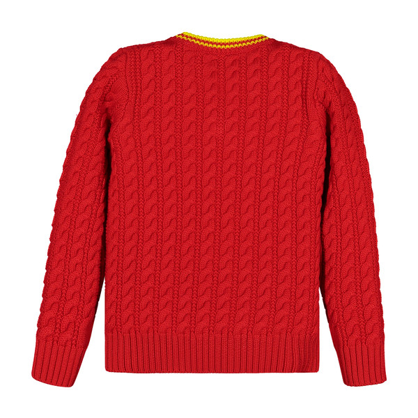Gucci Boys Red Cable Knit Sweater for Boys