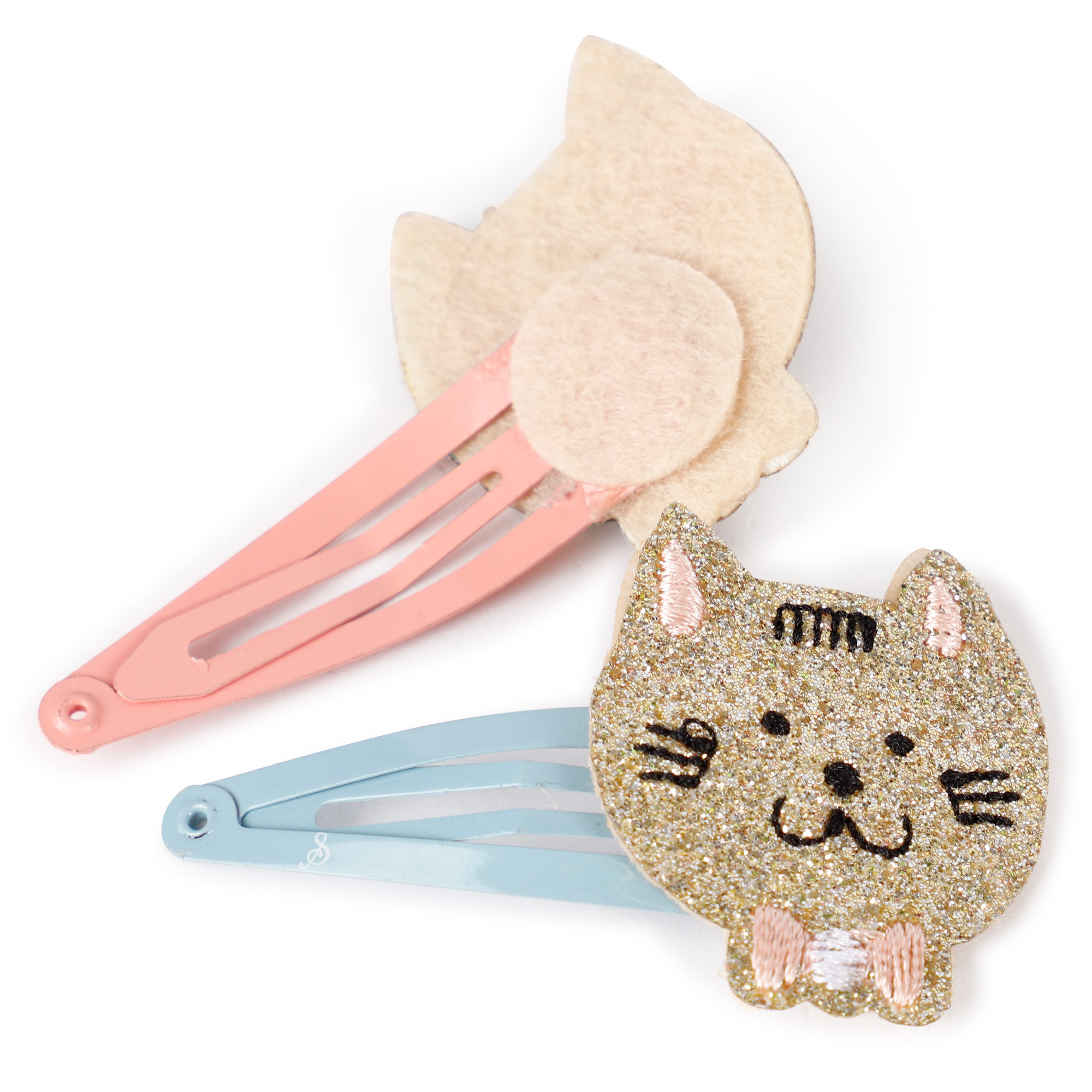 Souza Cats Design Glittery Hair Clips