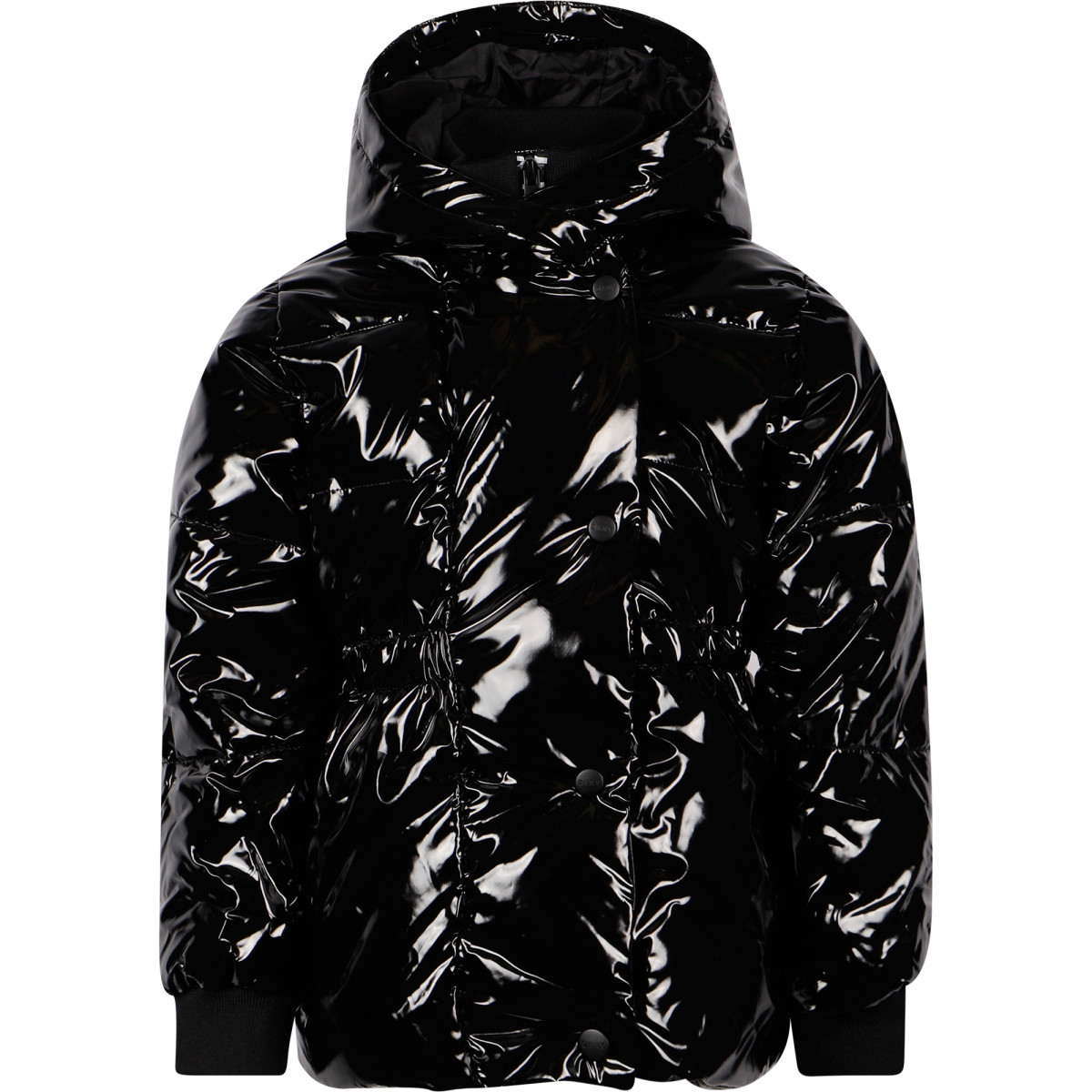 DKNY Shiny Down Padded Jacket in Black