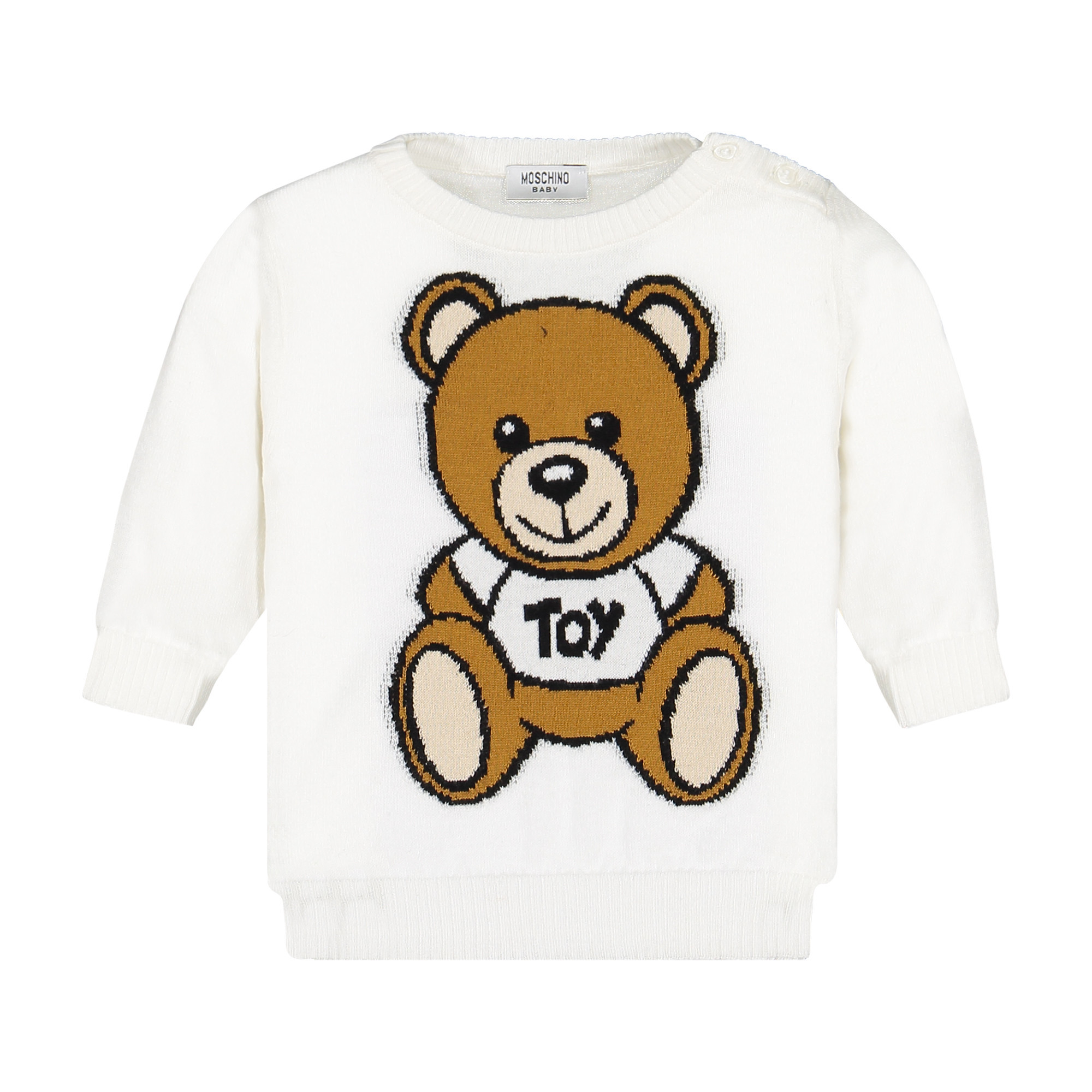Moschino Adorable Designer Teddy Bear Sweater for Boy+Girls