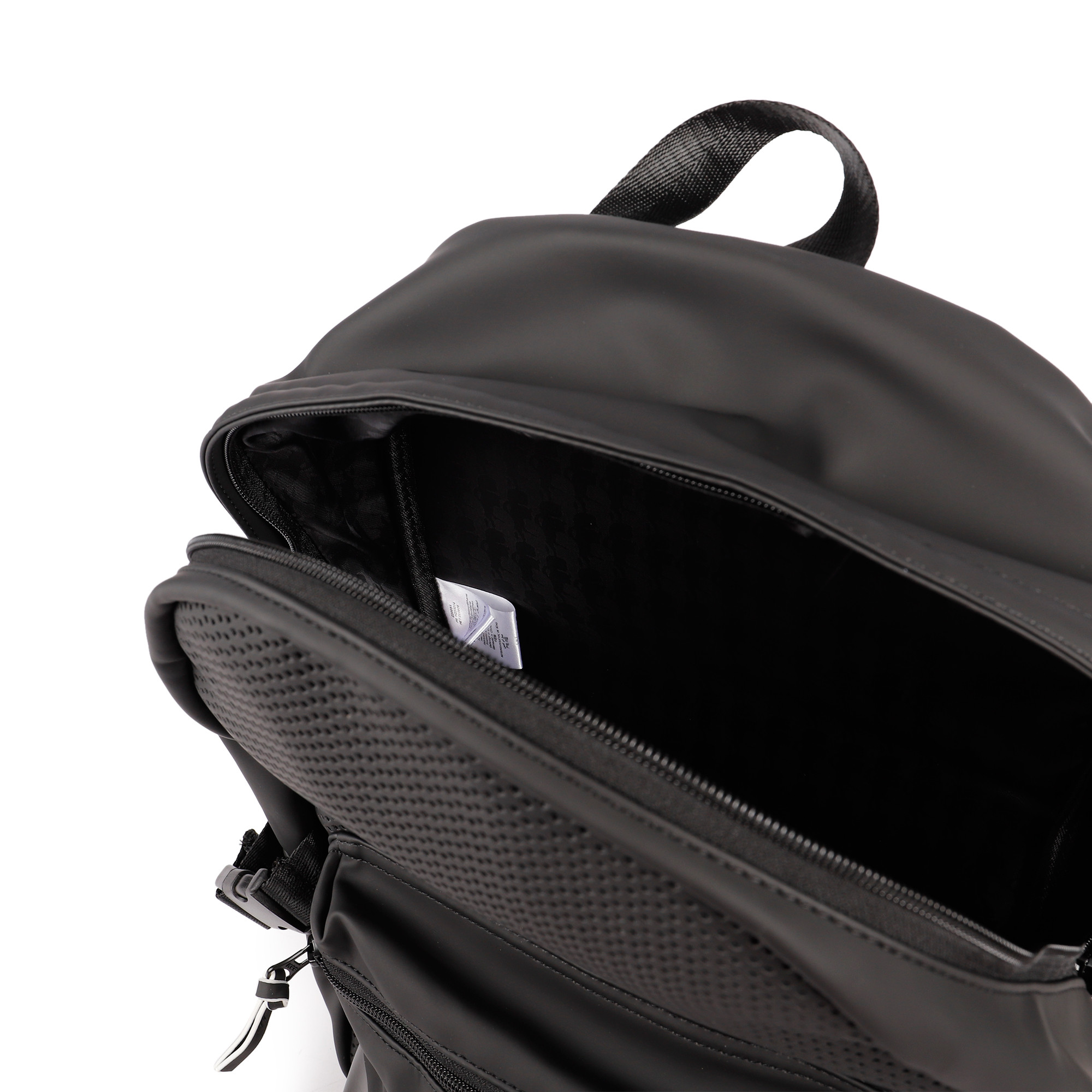 black monogram backpack