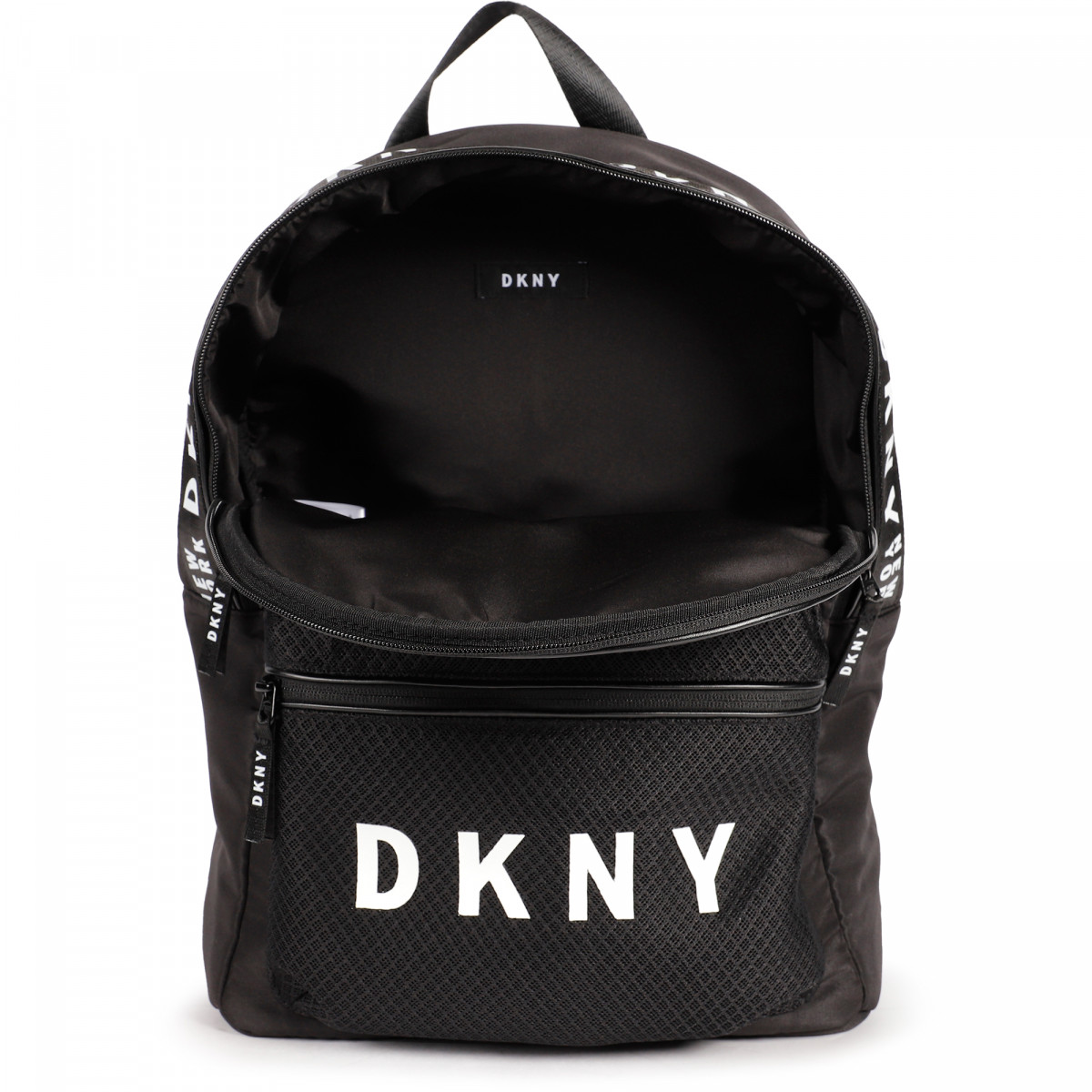 DKNY Logo Backpack in Black —