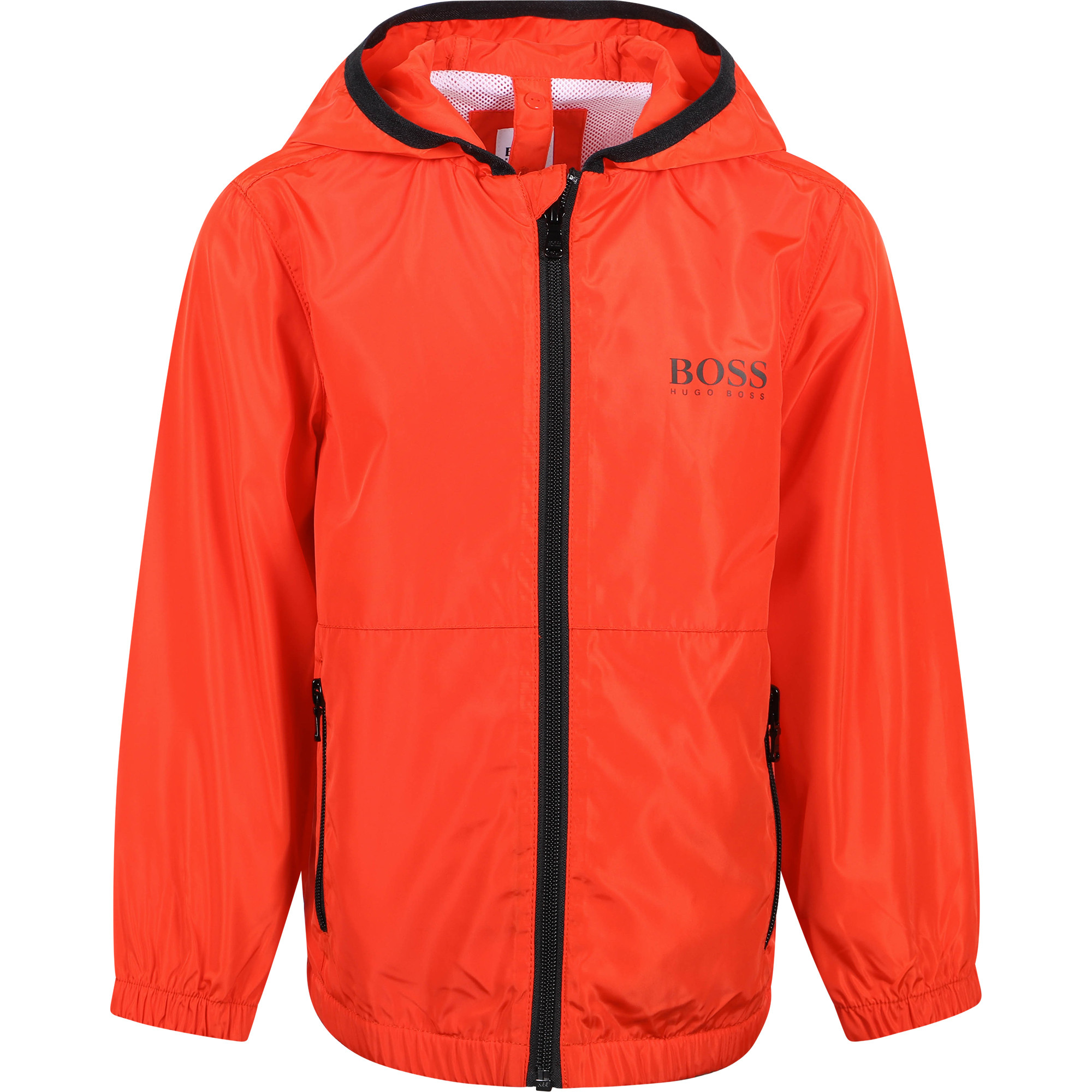 Boss Logo Windbreaker Jacket in Red