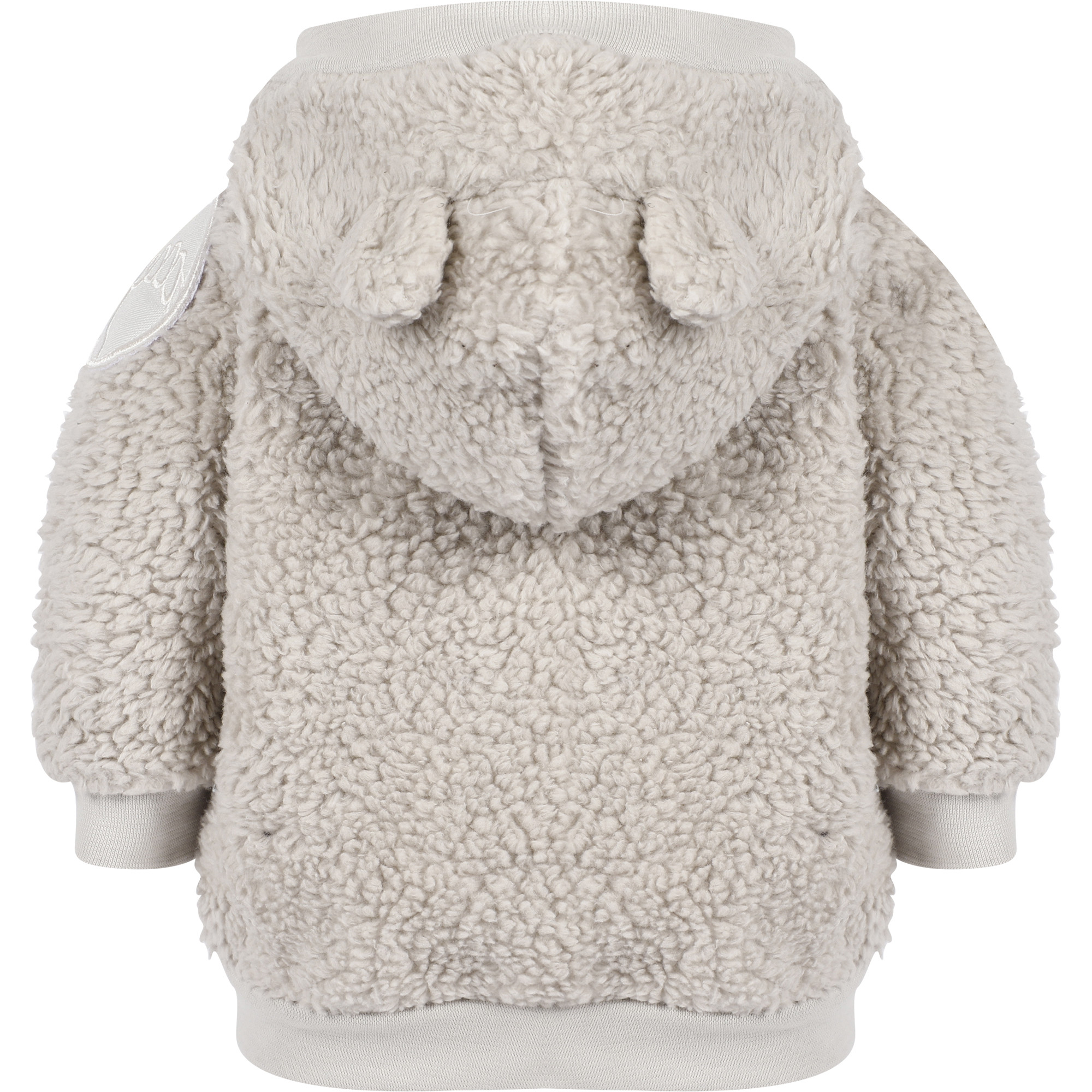 Molo Lamb Hoodie Jacket in Dark White —