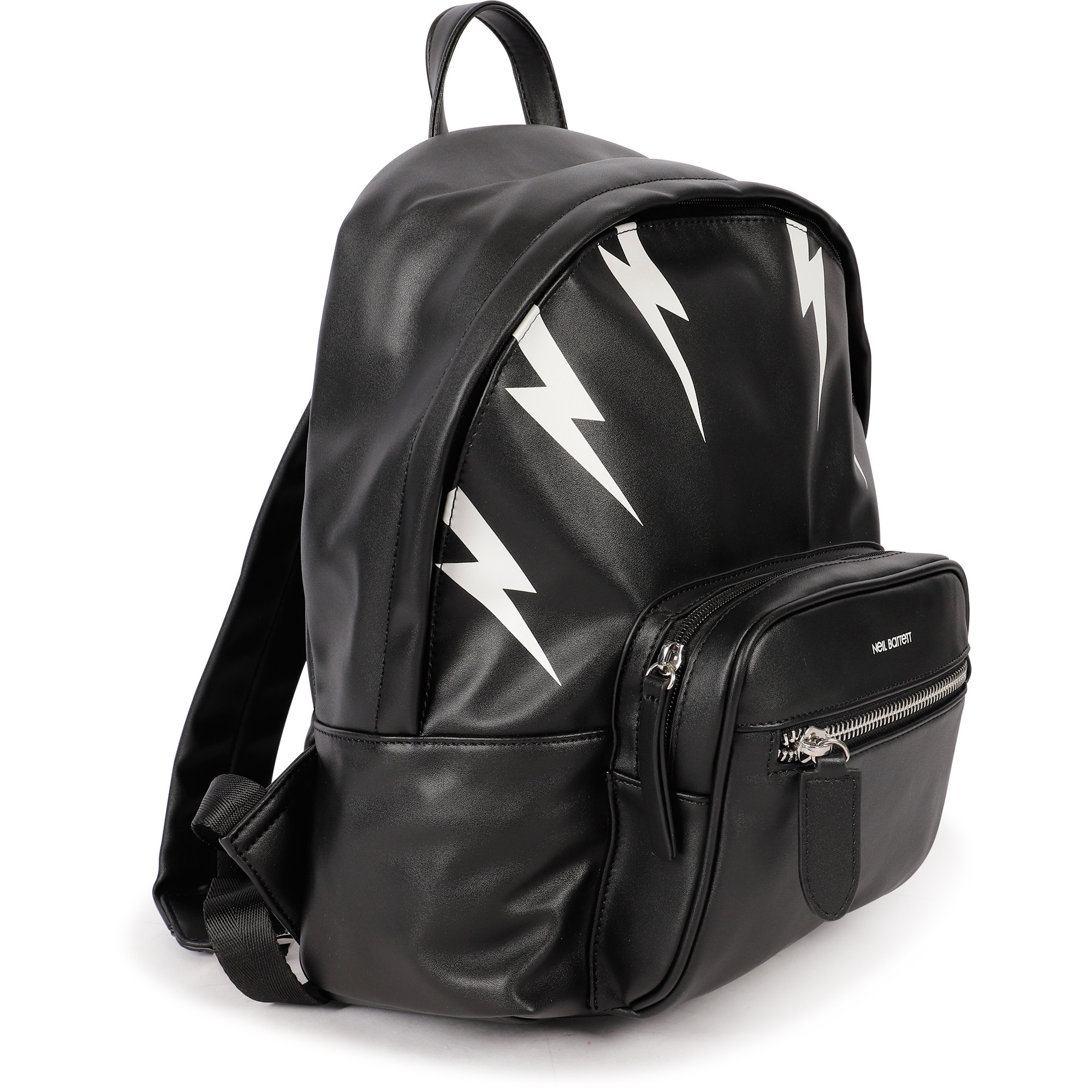 Neil Barrett Lightning Logo Backpack in Black